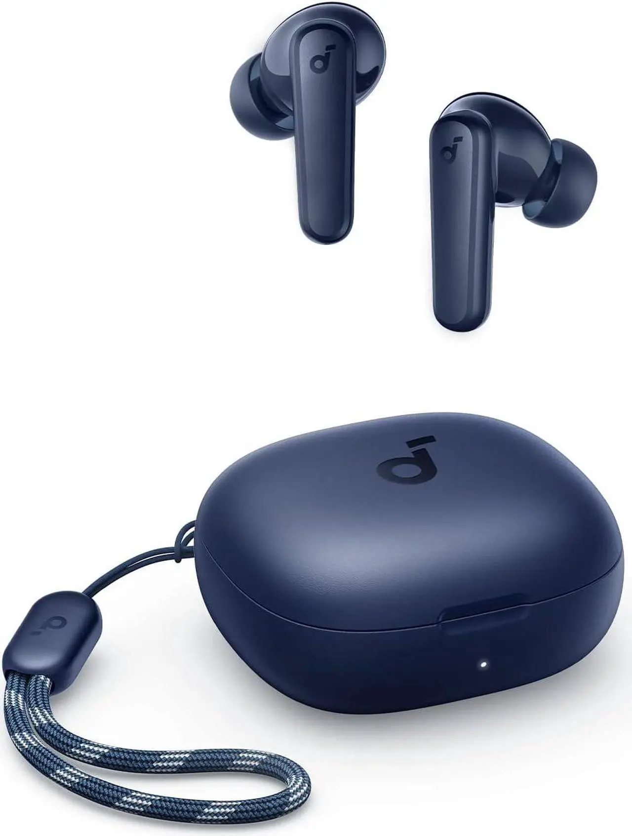 Main image of Soundcore by Anker P20i True Wireless Earbuds, 10mm Drivers with Big Bass, Bluetooth 5.3, 30H Long Playtime, Water-Resistant, 2 Mics for AI Clear Calls, 22 Preset EQs, Customization via App Blue