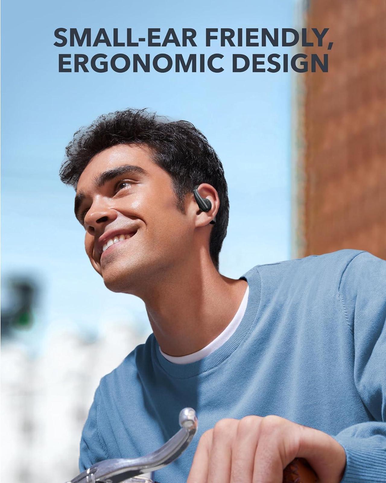 Alt view image 6 of 6 - Soundcore by Anker, AeroFit Open-Ear Headphones, Ultra Comfort, Snug Fit, Ergonomic Ear Hook, Balanced Sound, IPX7 Waterproof, 42H Playtime, Bluetooth 5.3, App Control, Clear Calls, Wireless Earbuds