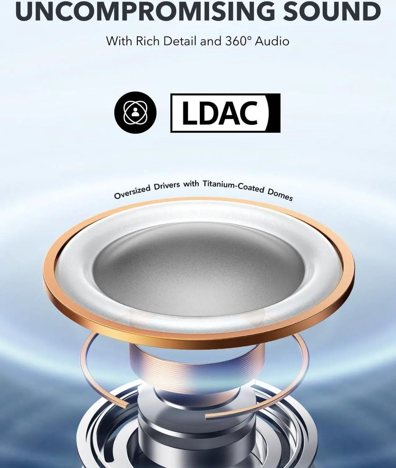 Alt view image 5 of 6 - Soundcore by Anker AeroFit Pro Open-Ear Headphones, Ultra Comfort, Secure Fit, Ergonomic Design, Rich Sound with LDAC, Bluetooth 5.3, IPX5 Water-Resistant, 46H Playtime, App Control, Wireless Earbuds