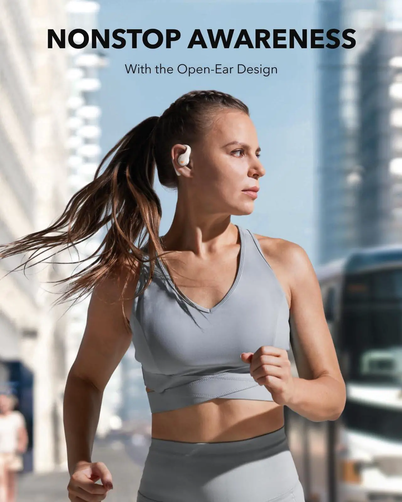 Alt view image 6 of 6 - Soundcore by Anker AeroFit Pro Open-Ear Headphones, Ultra Comfort, Secure Fit, Ergonomic Design, Rich Sound with LDAC, Bluetooth 5.3, IPX5 Water-Resistant, 46H Playtime, App Control, Wireless Earbuds