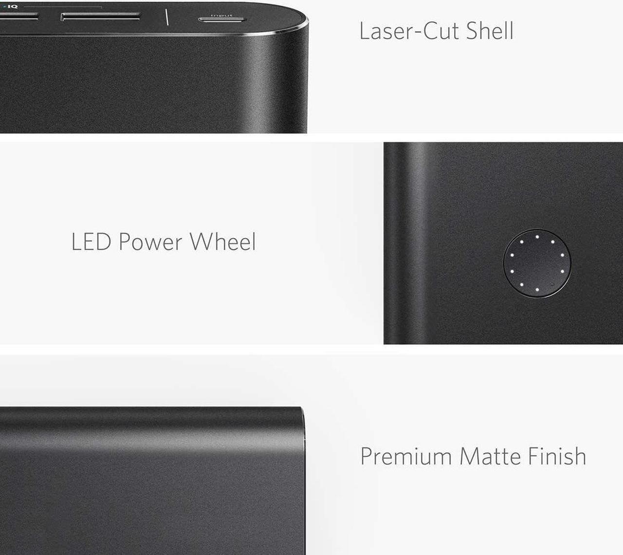 Alt view image 5 of 7 - Anker PowerCore 26800mAh Power Bank 3-Port Portable Charger Battery Backup QC3.0 (Renewed)