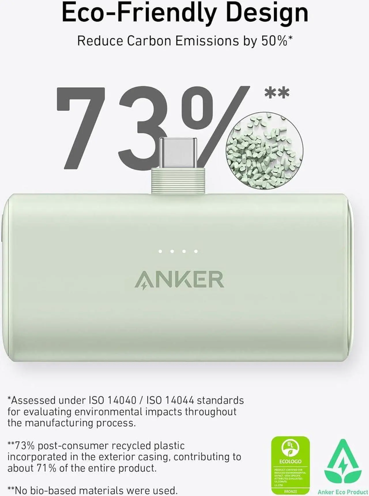 Alt view image 6 of 6 - Anker Nano Power Bank with Built-in Foldable USB-C Connector, 5,000mAh Portable Charger 22.5W, for iPhone 15/15 Plus/15 Pro/15 Pro Max, Samsung S22/23 Series, Huawei, iPad Pro/Air, AirPods (Renewed)