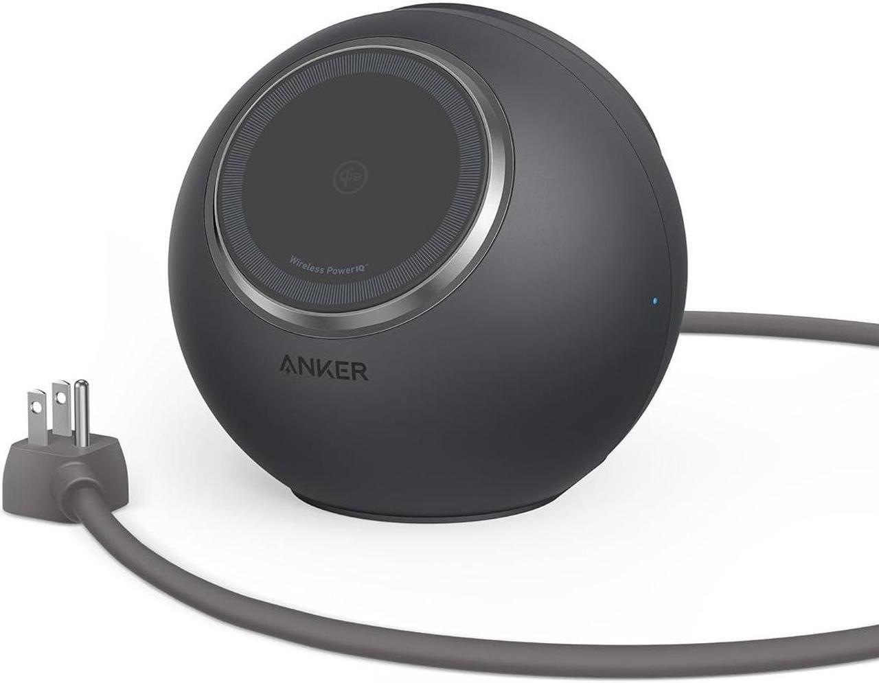 Main image of Anker MagGo Magnetic Charging Station, Qi2 Compatible 15W Ultra-Fast MagSafe Wireless Charger for iPhone 15/14/13, 8-in-1 Power Strip with 3 AC and 4 USB Desktop Charger for MacBook and More