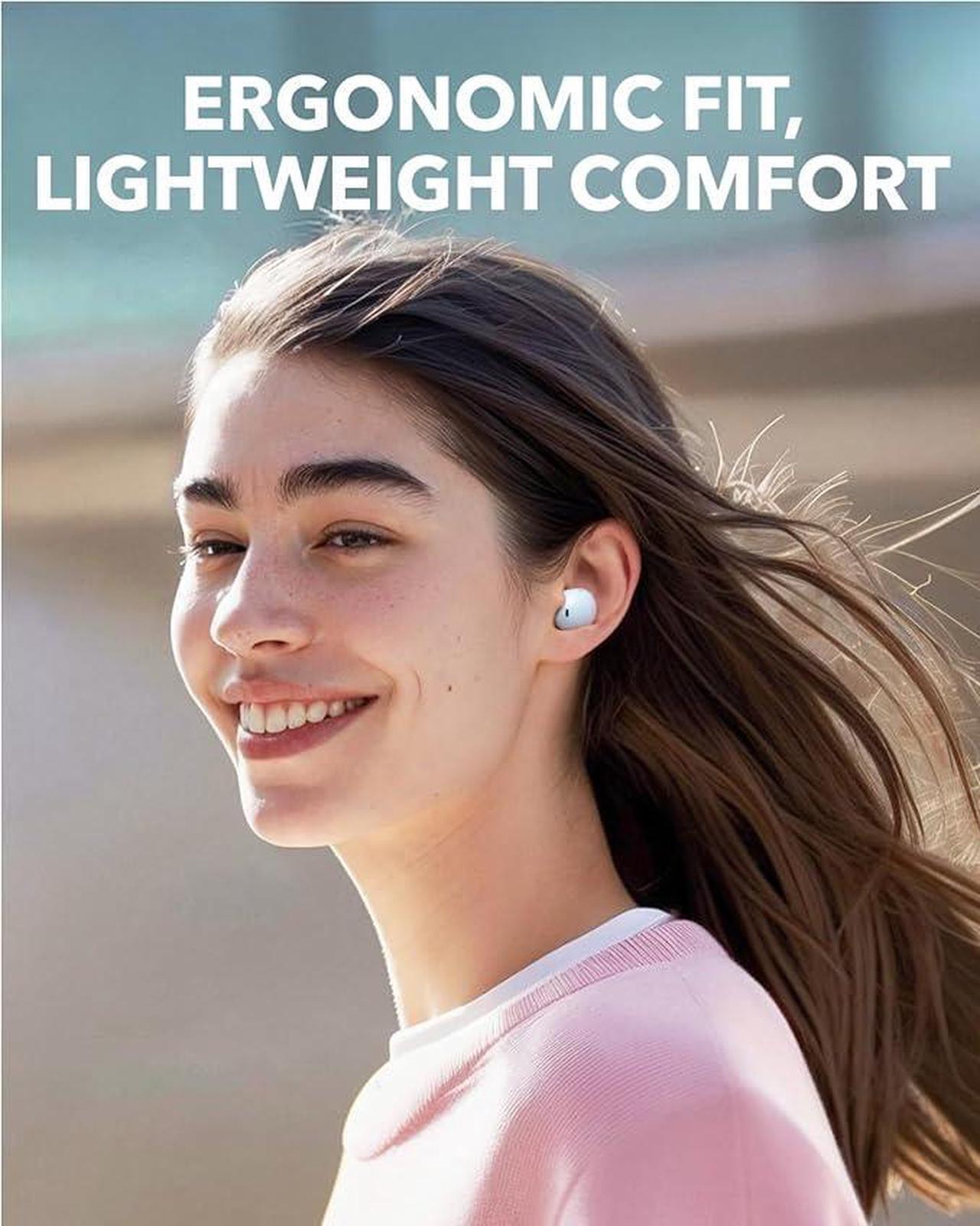 Alt view image 4 of 6 - Soundcore A30i by Anker, Smart Noise Cancelling Earbuds, Lipstick-Shaped Stylish Design, Tiny, Lightweight Comfort, Clear Sound, IP54, 15H Playtime in ANC Mode, Wireless Earbuds, Bluetooth 5.4 Blue