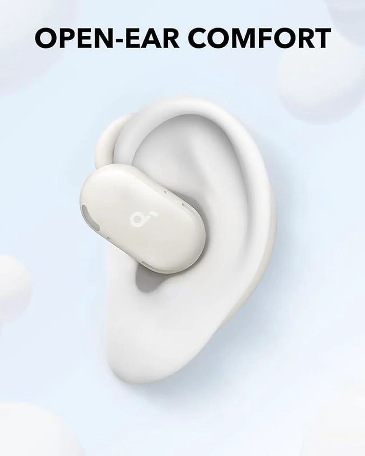Alt view image 2 of 6 - Soundcore V20i by Anker Open-Ear Headphones, Adjustable Ear Hooks, Ultra-Comfort, Snug Fit, Powerful Sound, Clear Calls, IP55, LED Lights, 36H Playtime, Bluetooth 5.4 Earbuds, Multipoint Connection