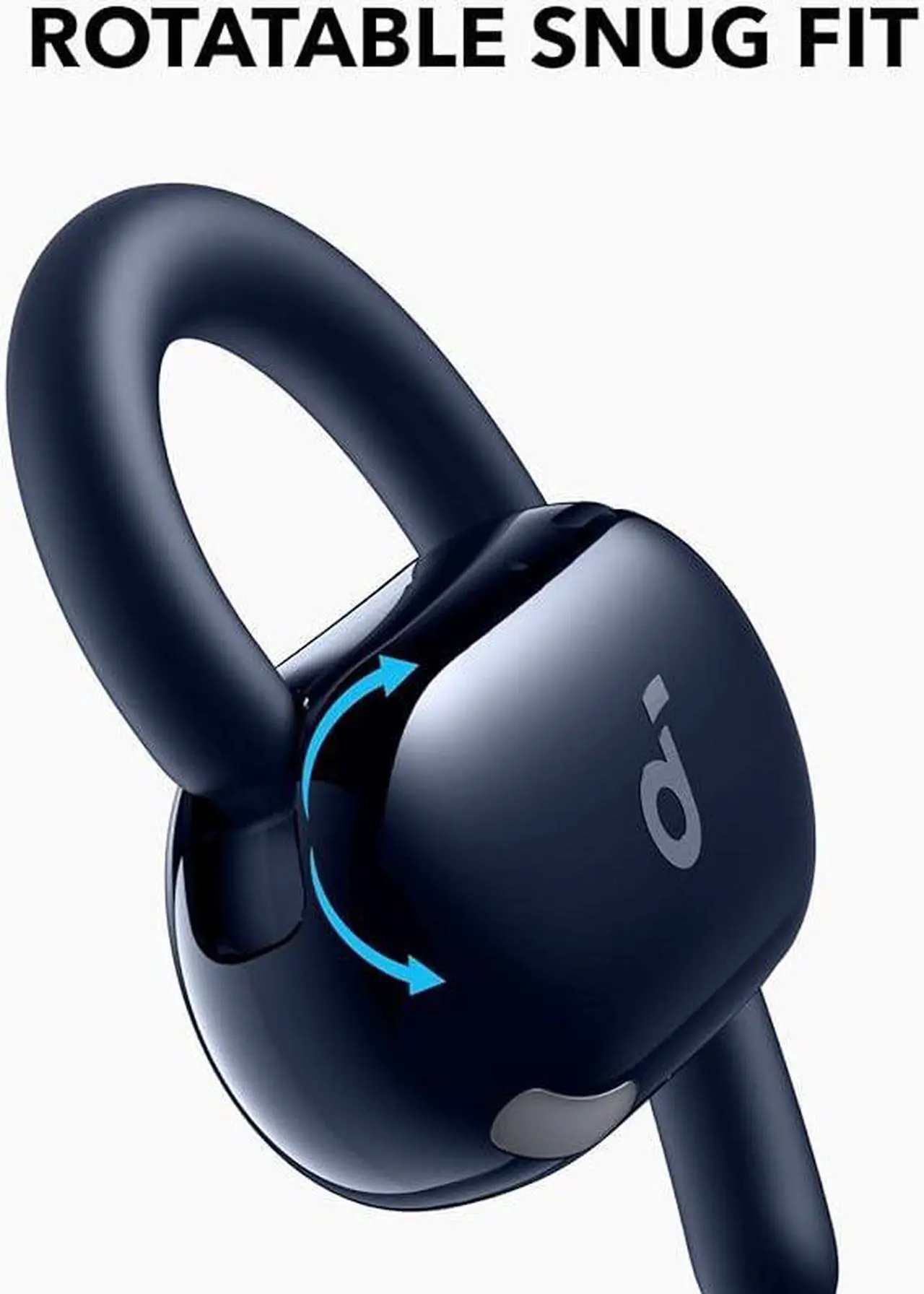 Alt view image 3 of 6 - Soundcore V20i by Anker Open-Ear Headphones, Adjustable Ear Hooks, Ultra-Comfort, Snug Fit, Powerful Sound, Clear Calls, IP55, LED Lights, 36H Playtime, Bluetooth 5.4 Earbuds, Multipoint Connection