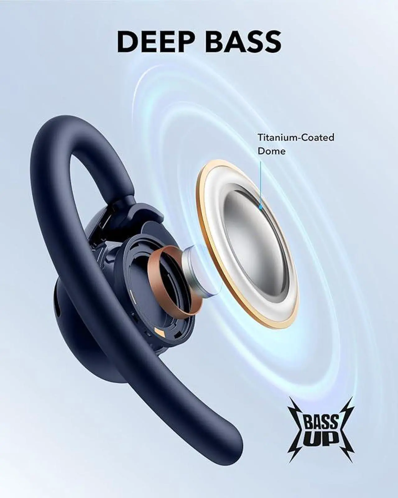 Alt view image 5 of 6 - Soundcore V20i by Anker Open-Ear Headphones, Adjustable Ear Hooks, Ultra-Comfort, Snug Fit, Powerful Sound, Clear Calls, IP55, LED Lights, 36H Playtime, Bluetooth 5.4 Earbuds, Multipoint Connection