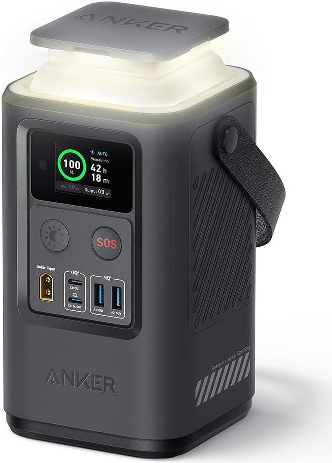 Main image of Anker Power Bank Power Station 60,000mAh,Portable Outdoor Generator 87W with Smart Digital Display, Retractable Auto Lighting and SOS Mode, Home Backup(PowerCore Reserve 192Wh) for Travel, Camping