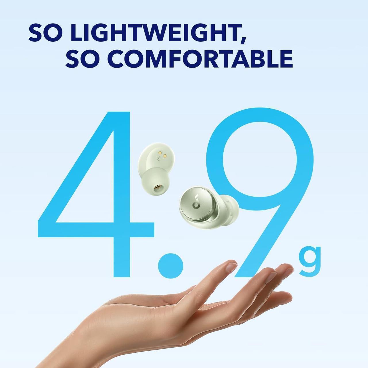 Alt view image 7 of 7 - Soundcore by Anker Space A40 Auto-Adjustable Active Noise Cancelling Wireless Earbuds, Reduce Noise by Up to 98%, 50H Playtime, Hi-Res Sound, Comfortable Fit, App Customization, Wireless Charge