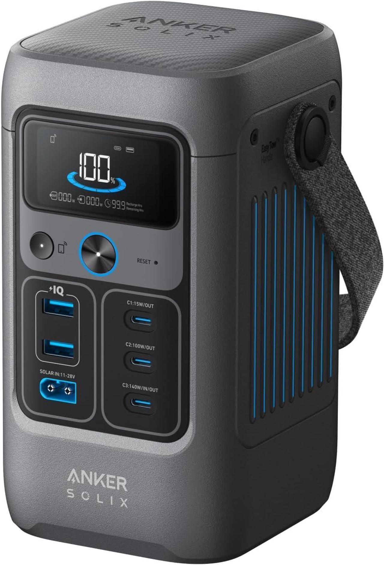 Main image of Anker SOLIX C200 DC Power Bank Station (60,000mAh), 192Wh Portable Power Station, LiFePO4 Battery, 200W Solar Generator, for Outdoor Camping, Traveling, and Emergencies (No Wall Charger Included)