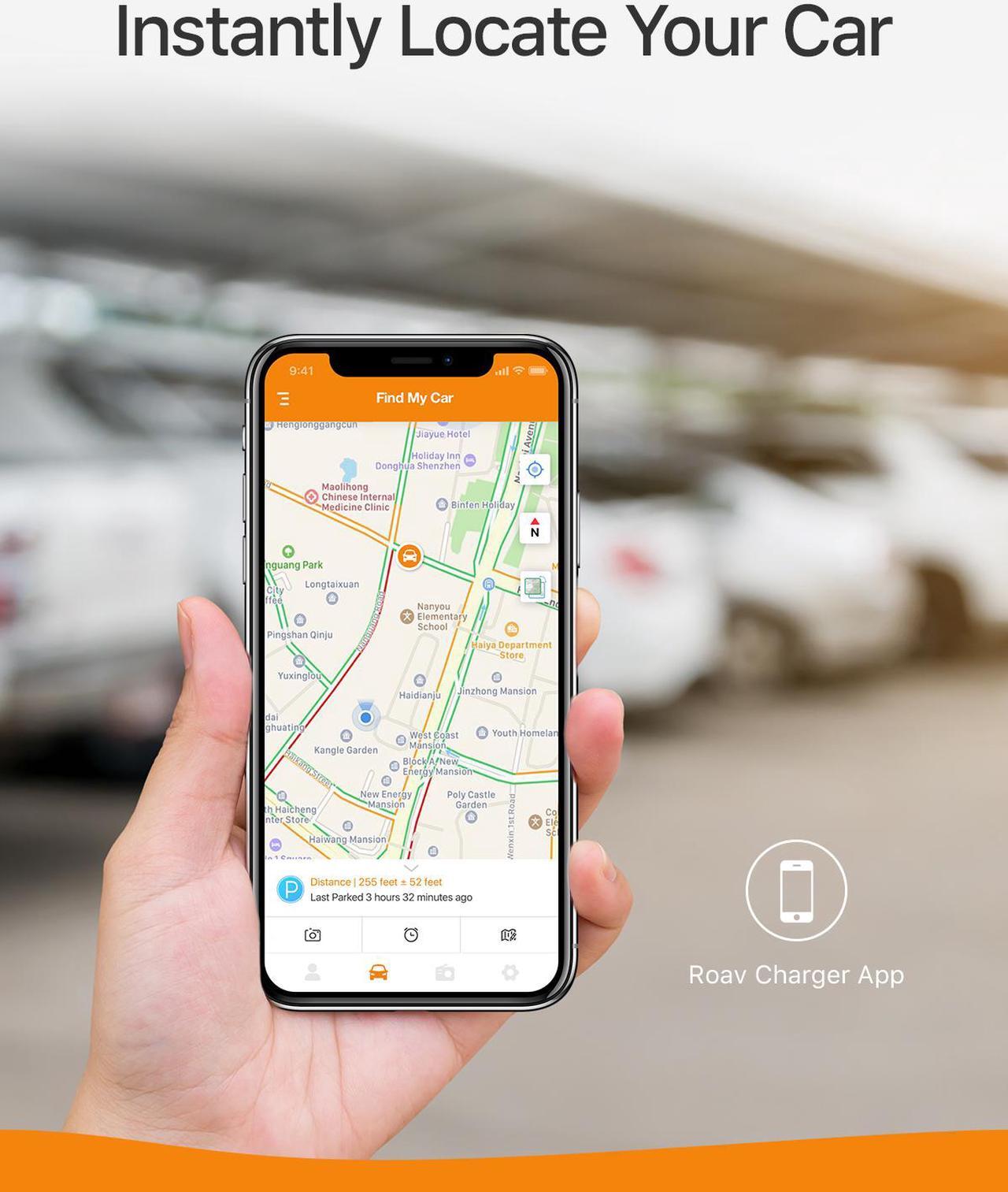 Alt view image 2 of 6 - Anker Roav SmartCharge F2 Bluetooth FM Transmitter, Wireless Audio Adapter and Receiver, Car Charger with Bluetooth 4.2, Car Locator, App Support, 2 USB ports, PowerIQ, AUX Out, and USB Drive Slot