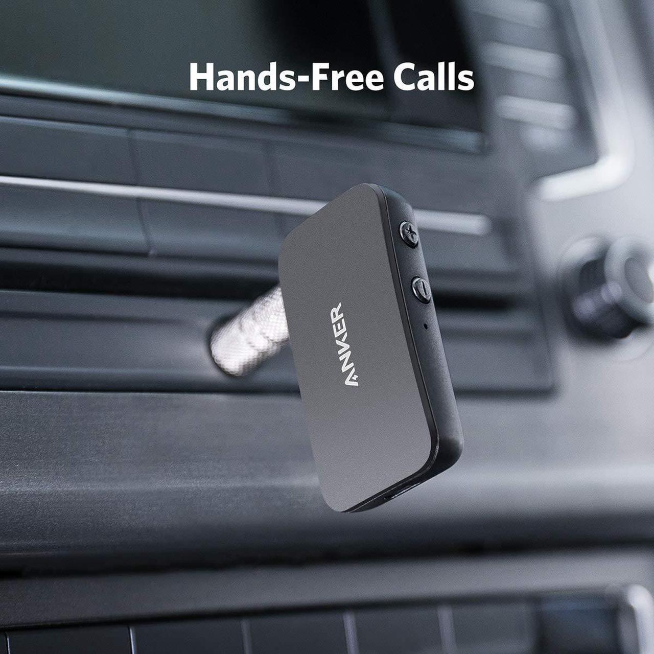 Alt view image 3 of 7 - Anker Soundsync A3352 Bluetooth Receiver for Music Streaming with Bluetooth 5.0, 12-Hour Battery Life, Handsfree Calls, Dual Device Connection, for Car, Home Stereo, Headphones, Speakers