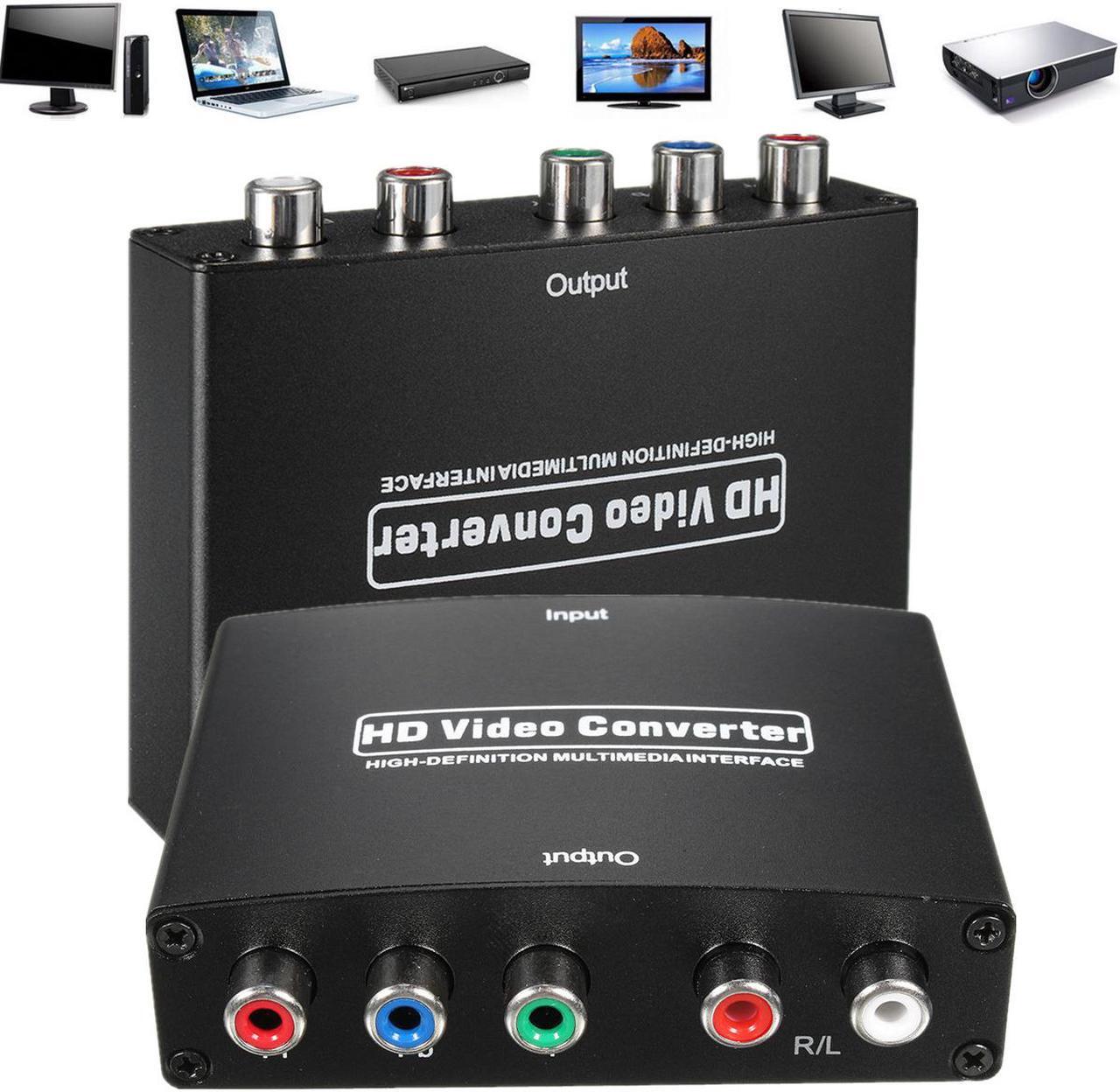 Main image of HDMI to RGB Component (YPbPr) Video +R/L Audio Adapter Converter HD TV HD Video Converter 2 Channel LPCM 1.65Gbps/165MHz US Plug