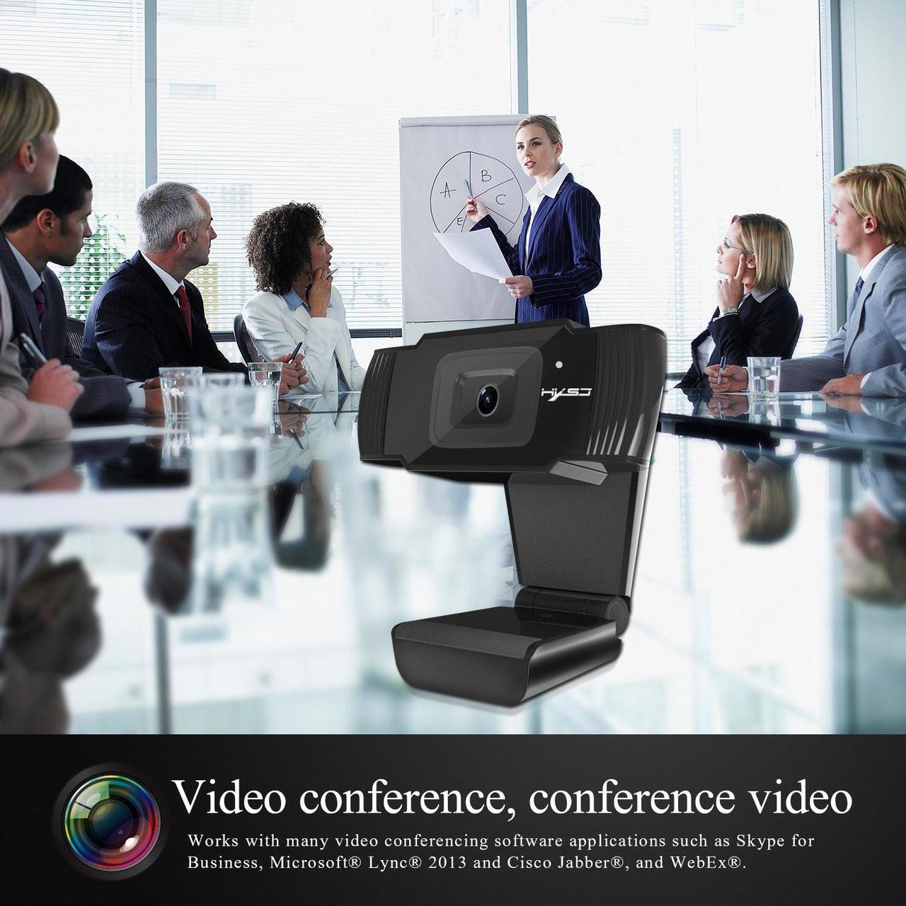Alt view image 6 of 7 - S70 5MP FHD Webcam, 1080p Live Streaming Camera with Stereo Microphone, Desktop or Laptop USB Webcam for Widescreen Video Calling and Recording
