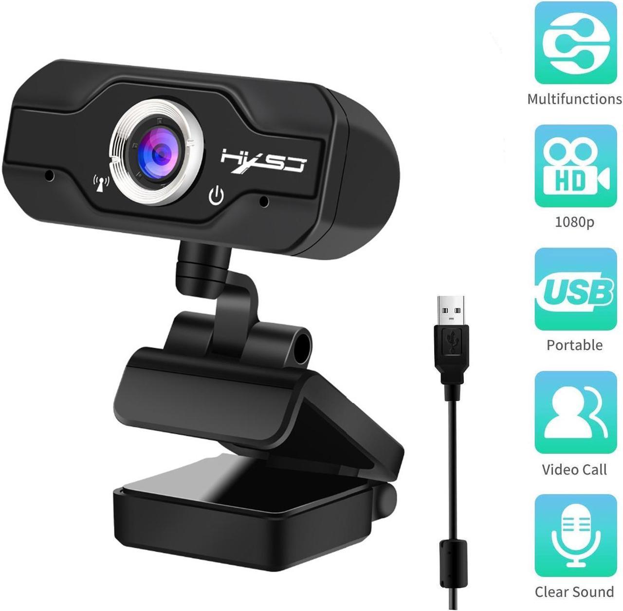 LUOM 1080P Webcam, Computer Camera, Webcam with Microphone for Desktop and Laptop, USB HD PC Webcam, USB Plug and Play Webcam