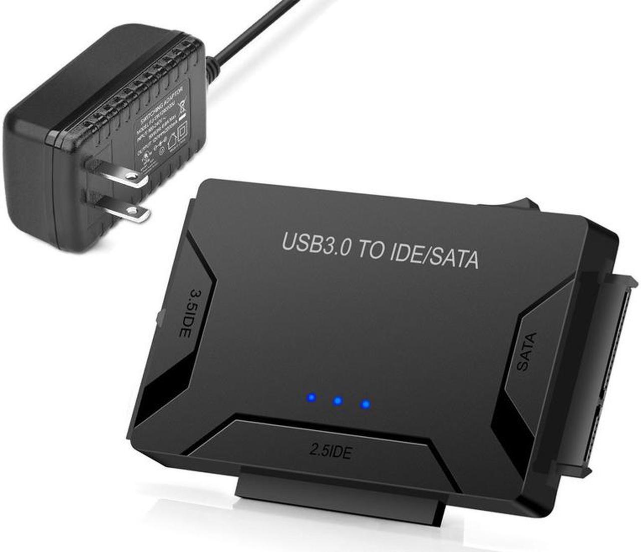 Main image of SATA/PATA/IDE Drive to USB 3.0 Adapter Converter Cable for Hard Drive Disk HDD 2.5" 3.5" With External AC Power Adapter