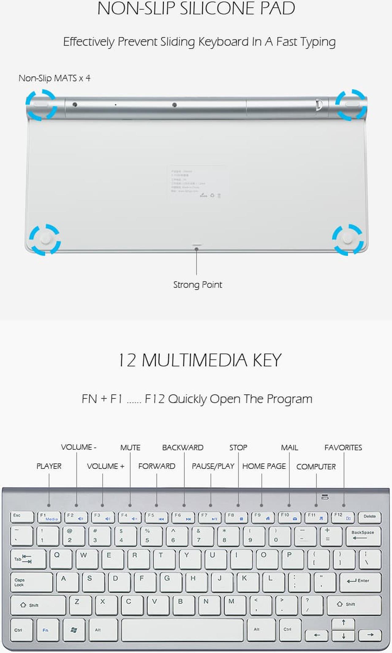 Alt view image 5 of 7 - LUOM K1088 Wireless Keyboard & Mouse Combo (K1088), Black