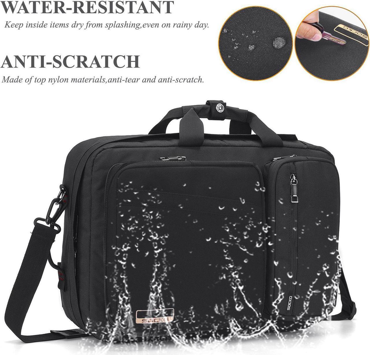 Alt view image 6 of 7 - LUOM Large Laptop Backpack for 17.3 Inches Computer Notebbook TSA Friendly Durable Business Water-Resistant Big College School Bookbag, Black