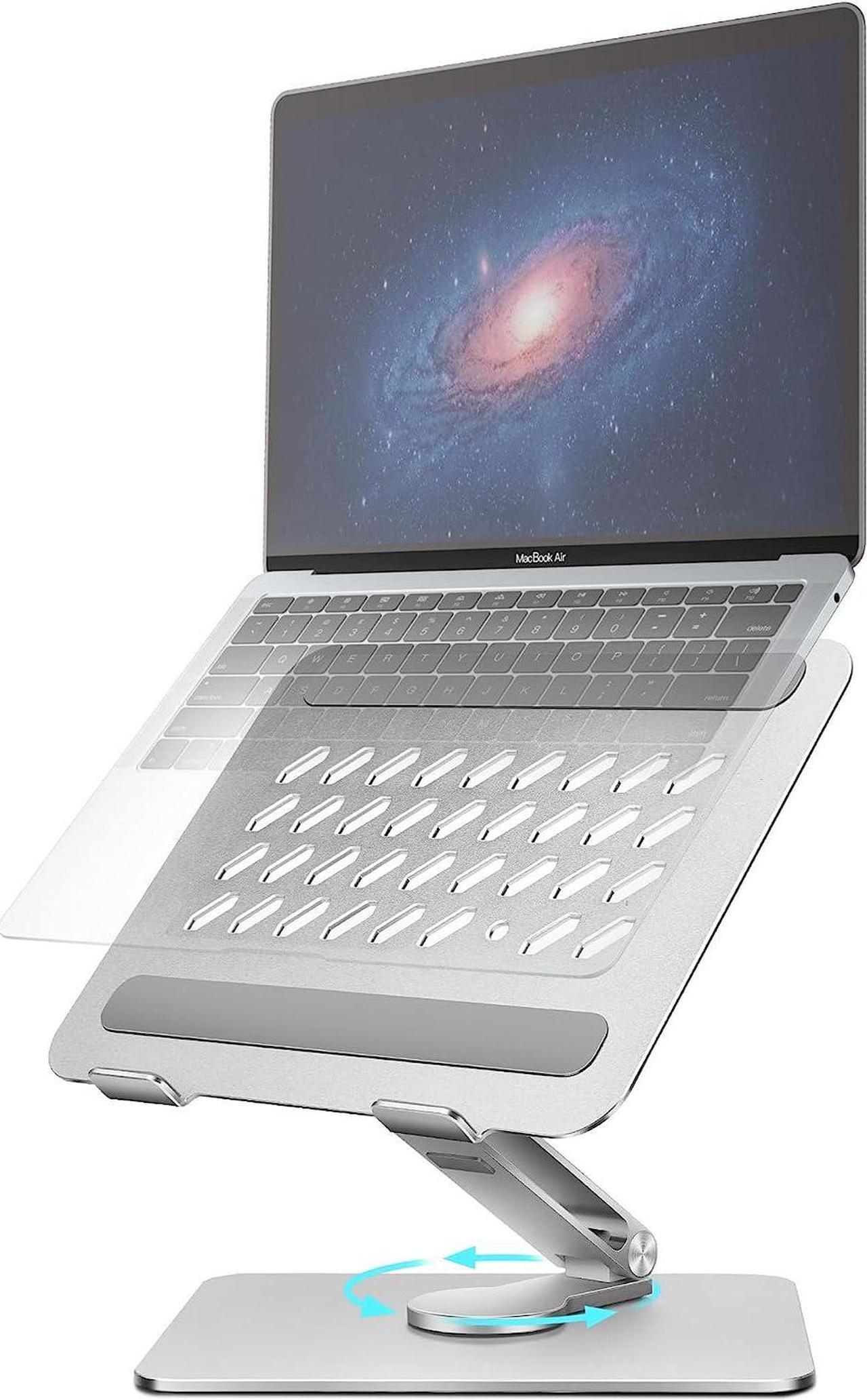Main image of Laptop Stand 360° Rotating, Swivel Foldable Aluminum Laptop Desk Stand, Adjustable Height Laptop Riser, Ergonomic Computer Monitor Stand, Compatible with PC, MacBook Air/All 10-17.3" Laptops