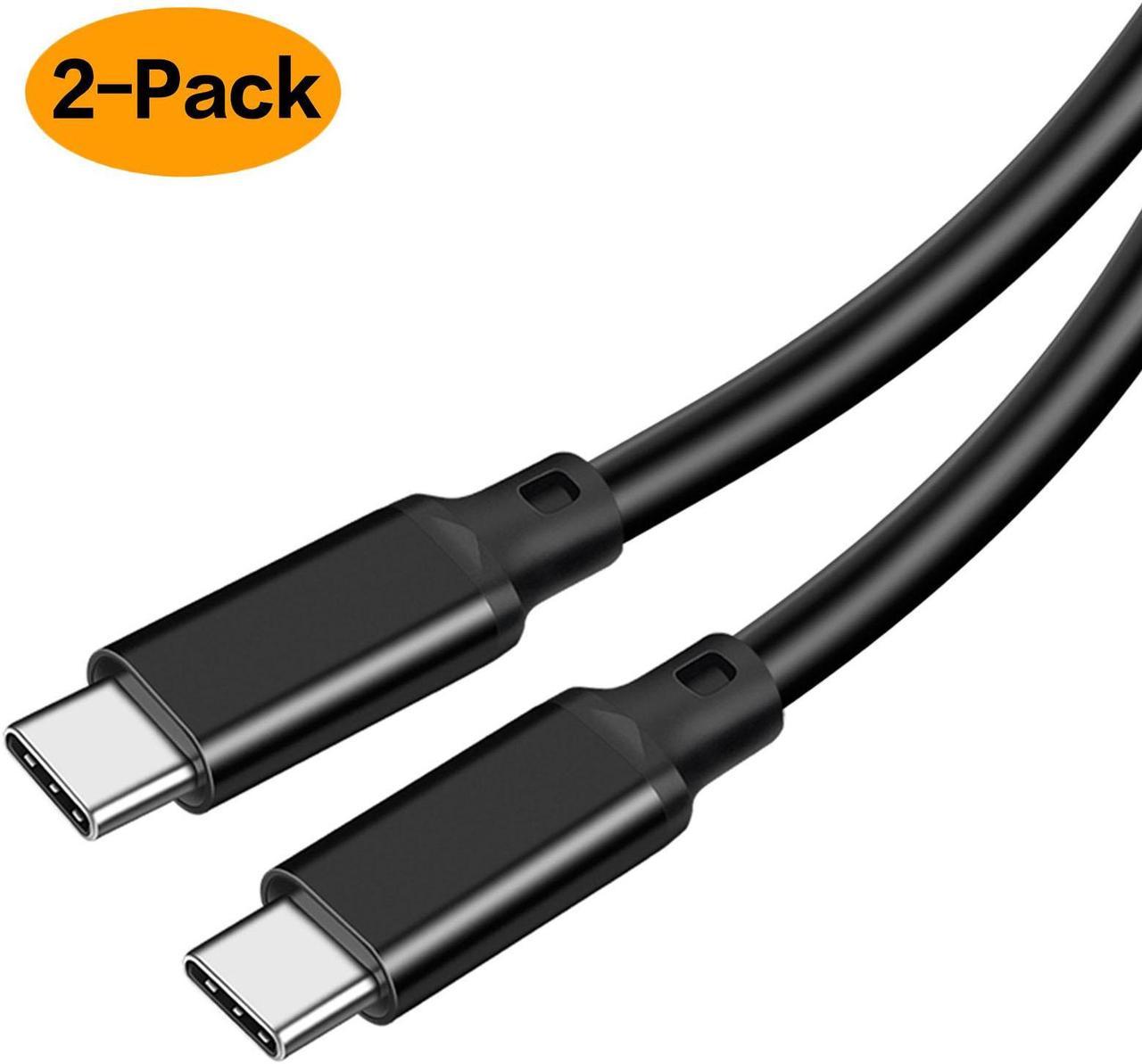 4K 60Hz HDR Video USB 3.2 Gen 2X2 USB C Cable 20Gbps 5A/100W Fast Charge Compatible with MacBook Pro 2022/Samsung Galaxy S22/Z Fold/Z Flip/Switch, etc (1.6ft , 2 Pack)