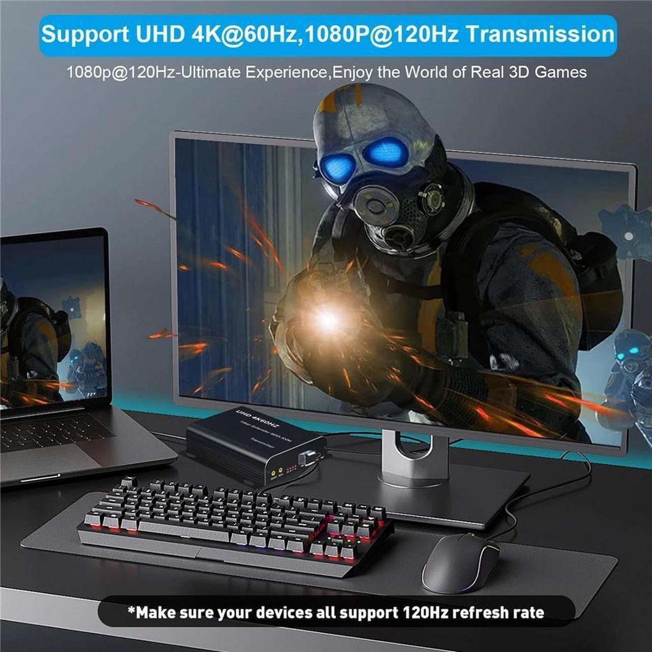 Alt view image 5 of 7 - LUOM HDMI KVM Fiber Extender Video Resolution Up to 4K@60Hz HDMI to Fiber Converter Transmission Distance Over LC Single Mode Fiber Optic Up to 20km 10Gbps Support USB Mouse Keyboard KVM