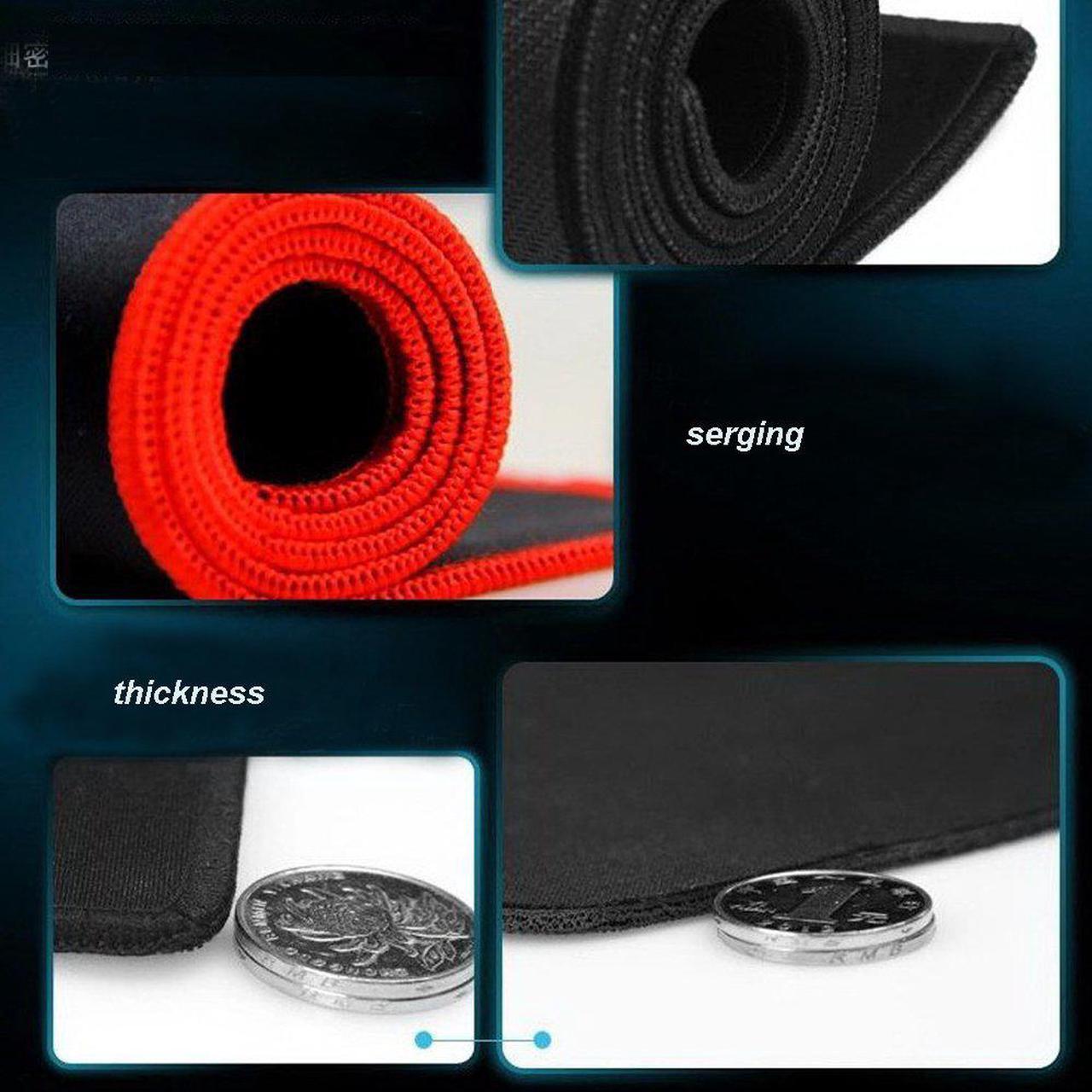 Alt view image 3 of 7 - LUOM High Grade Thick Official Big Mouse Pad Game Mouse Pad Extended Edition Cloth Gaming Mouse Mat 23.6"*11.8"*0.08" Functional Non-slip Rubber Base