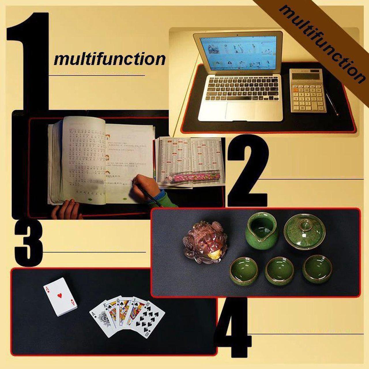 Alt view image 7 of 7 - LUOM High Grade Thick Official Big Mouse Pad Game Mouse Pad Extended Edition Cloth Gaming Mouse Mat 23.6"*11.8"*0.08" Functional Non-slip Rubber Base