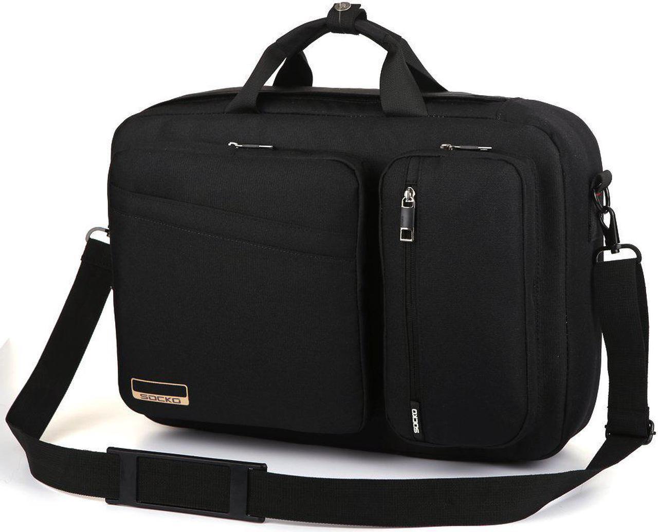 Alt view image 3 of 7 - SOCKO 17 Inch Laptop Backpack with Side Handle and Shoulder Strap,Travel Bag Hiking Knapsack Rucksack College Student Shoulder Back Pack For Up to 17 Inches Laptop Notebook Computer, Black