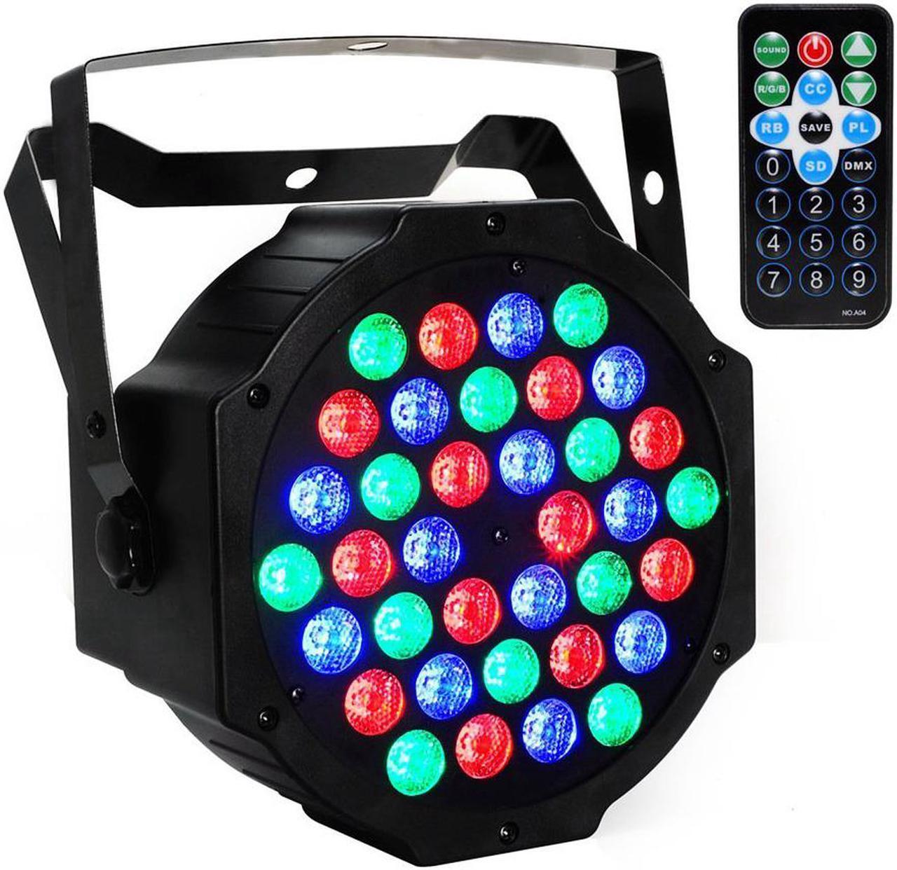 A-LIGHT Stage Lighting Par Light 36x1W LED RGB 7 Channel with Remote controller for DJ KTV Disco Party Bar