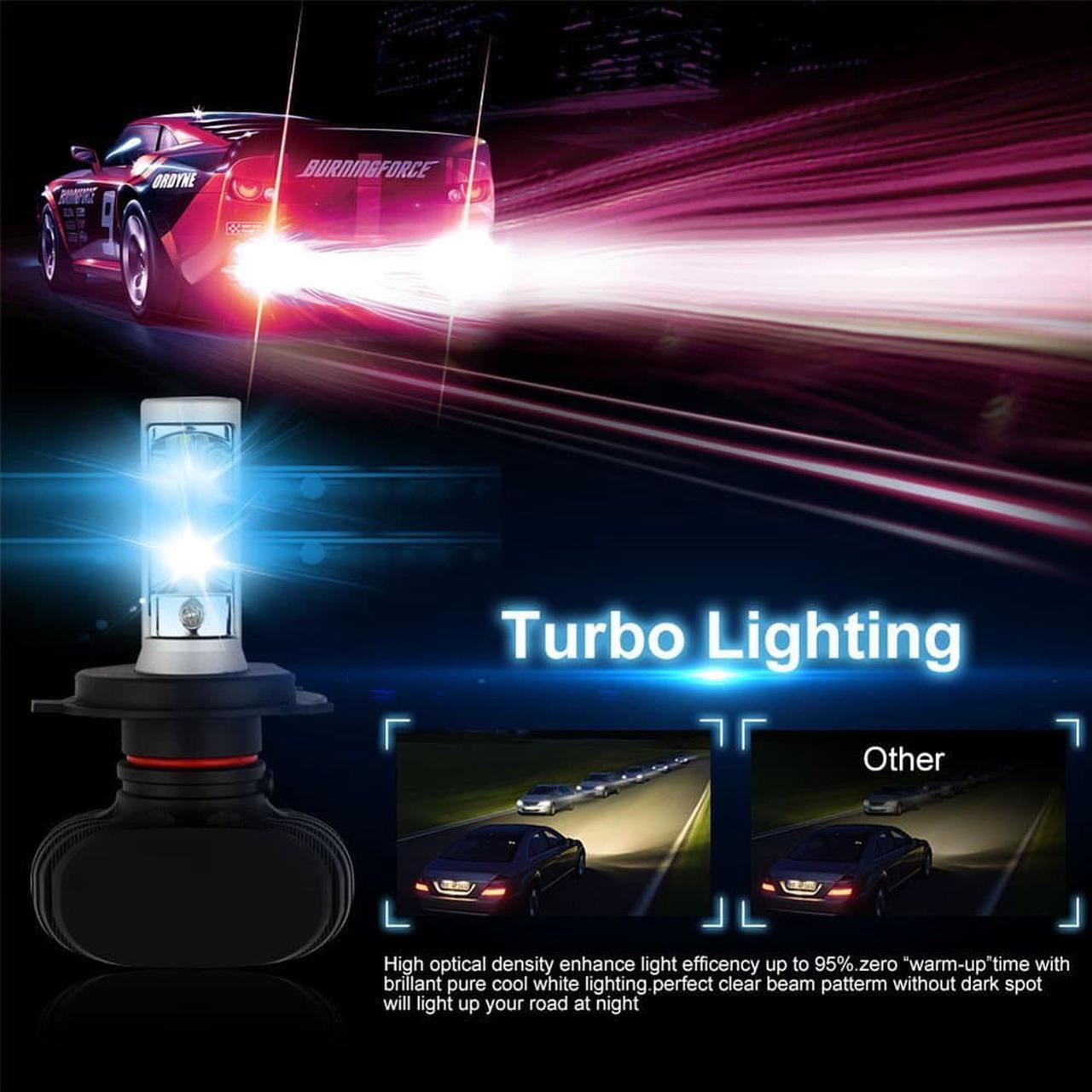 Alt view image 7 of 7 - LUOMs H11/H8/H9 Automotive LED Headlights Bulbs Car Headlight Kit,8000LM,50w/Set 6500K Cool White,IP68 Waterproof ,6PCS LED/Each Bulb,(Pack of 2)