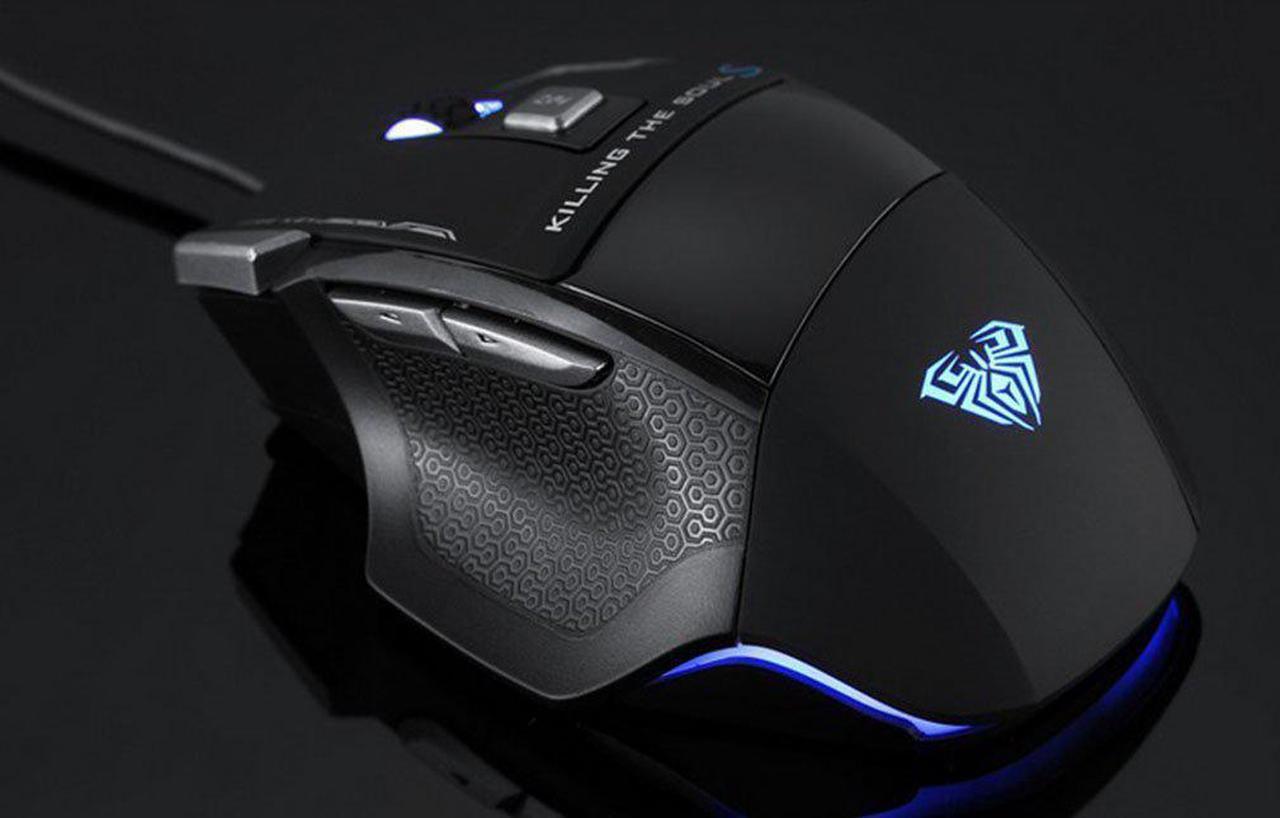 Alt view image 4 of 7 - AULA Killing The Soul II Gaming Mouse Wired [3500 DPI] [Breathing Light] Ergonomic Game USB Computer Mice Gamer Desktop Laptop PC Gaming Mouse, 7 Buttons for Windows 7/8/10/XP Vista Linux, Black