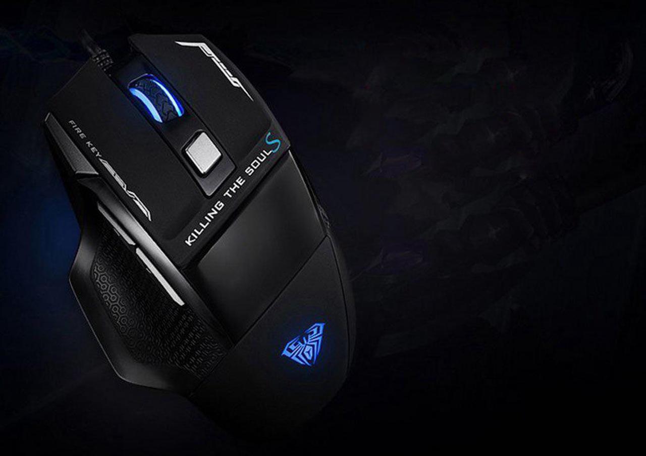 Alt view image 3 of 7 - AULA Killing The Soul II Gaming Mouse Wired [3500 DPI] [Breathing Light] Ergonomic Game USB Computer Mice Gamer Desktop Laptop PC Gaming Mouse, 7 Buttons for Windows 7/8/10/XP Vista Linux, Black