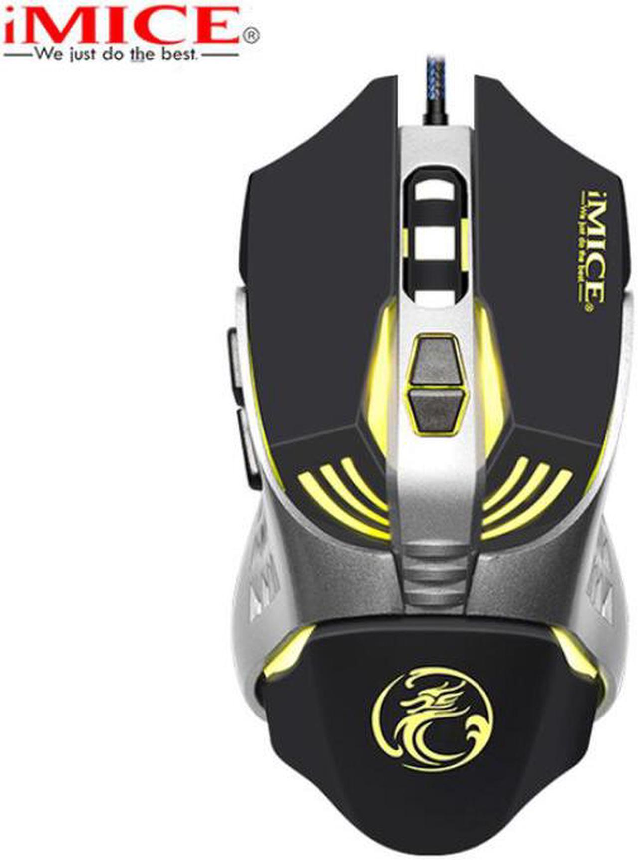 Imice Computer Gaming Mouse Ergonomic 7Buttons 3200DPI LED Optical Computer Mouse Mice For Laptop PC Mouse Gamer for CSGO LOL DOTA