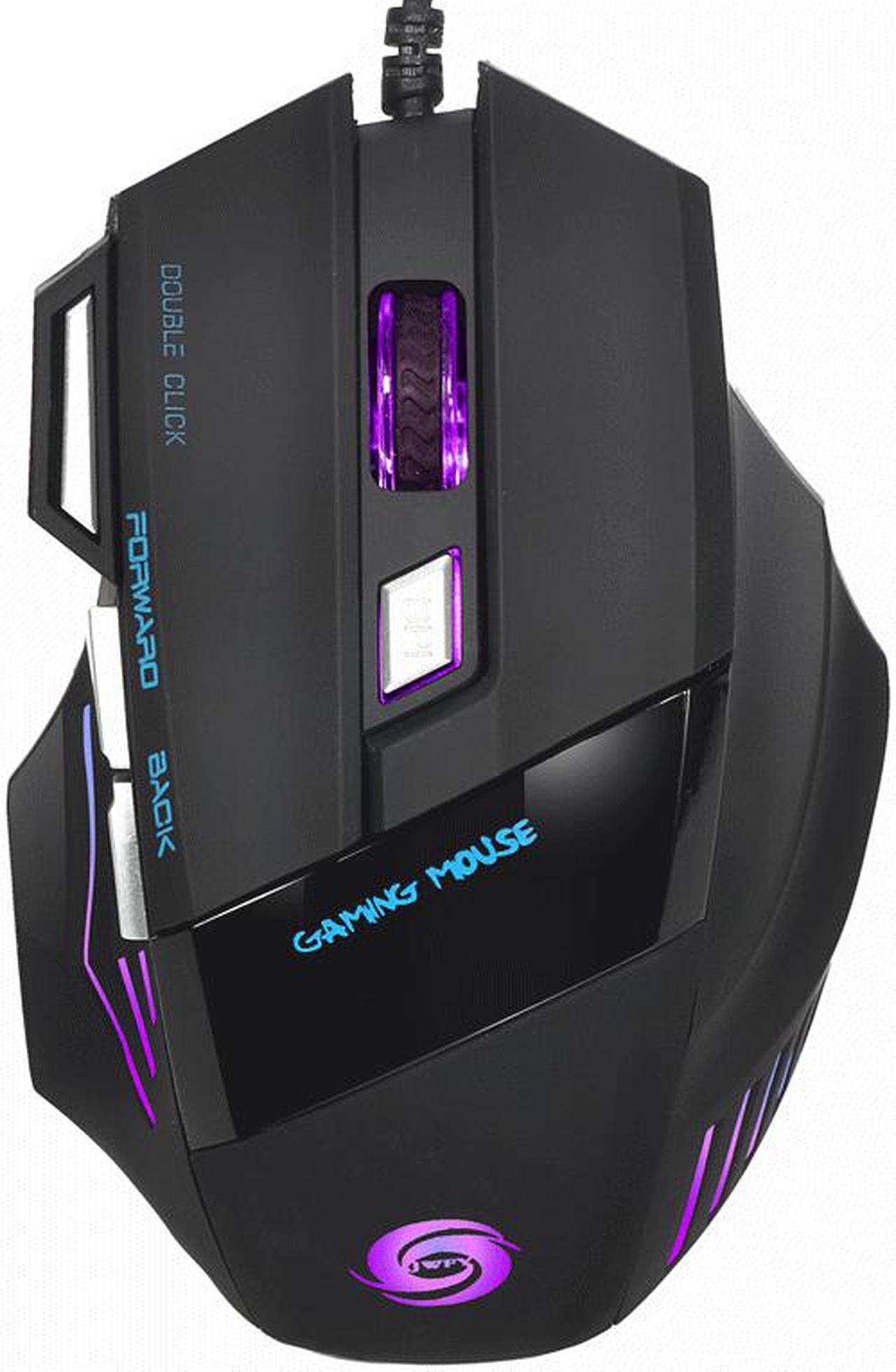 HXSJ Gaming Mouse 5500 DPI High Precision USB Wired Gaming Mice with 7 Buttons, Multi-Modes LED For PC Laptop wired gaming mouse