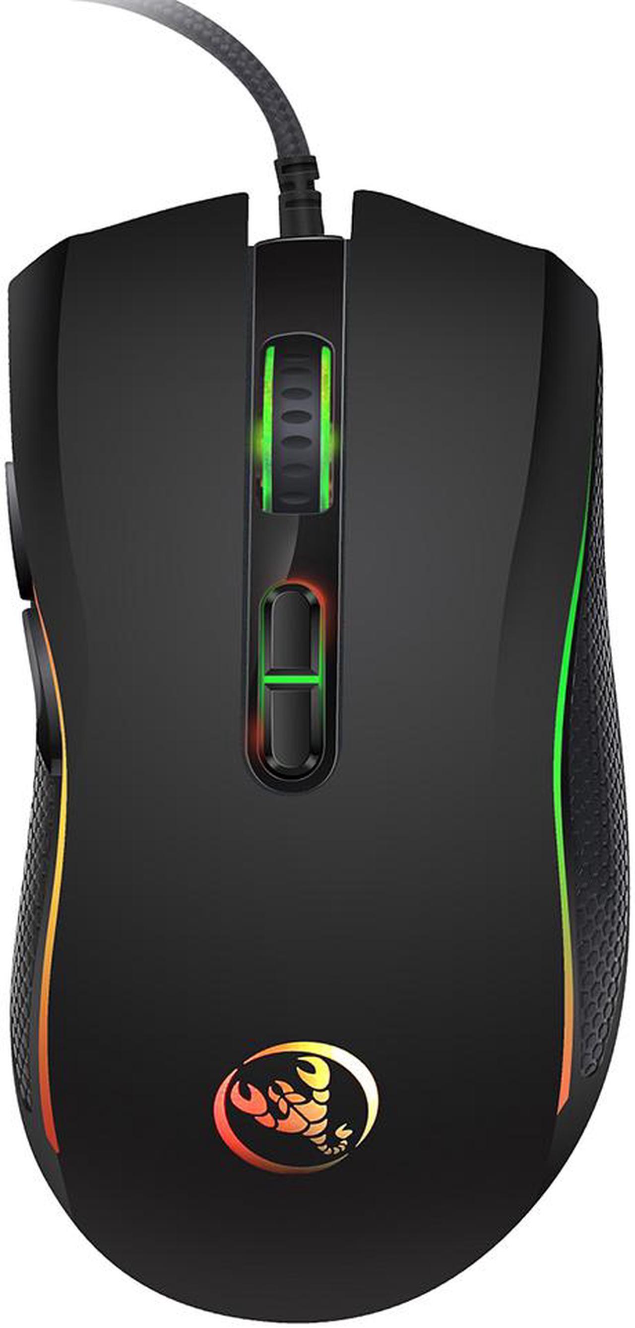 Alt view image 2 of 7 - HXSJ 3200DPI 7 Buttons 7 colors LED Optical USB Wired Mouse Gamer Mice computer mause mouse Gaming Mouse For Pro Gamer