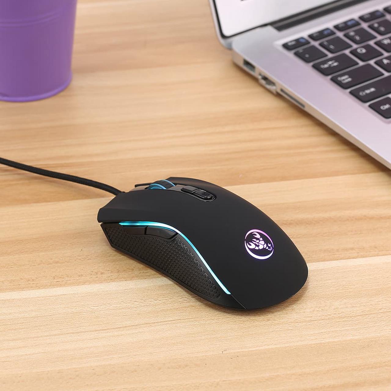 Alt view image 7 of 7 - HXSJ 3200DPI 7 Buttons 7 colors LED Optical USB Wired Mouse Gamer Mice computer mause mouse Gaming Mouse For Pro Gamer