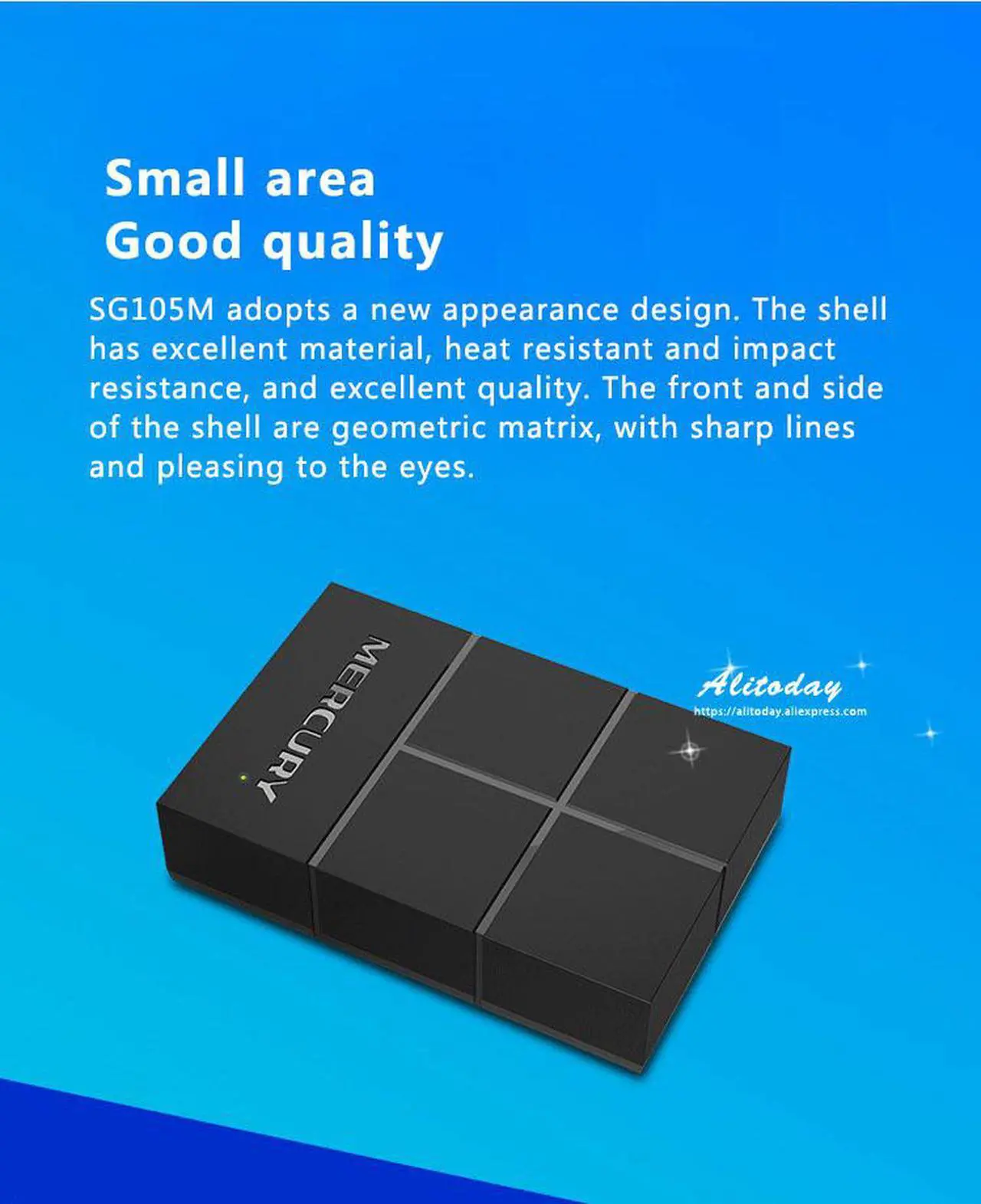 Alt view image 6 of 7 - MERCURY 5 Port Gigabit Ethernet Network Switch | Ethernet Splitter | Sturdy Metal w/ Shielded Ports | Plug-and-Play | Traffic Optimization | Unmanaged (SG105M)