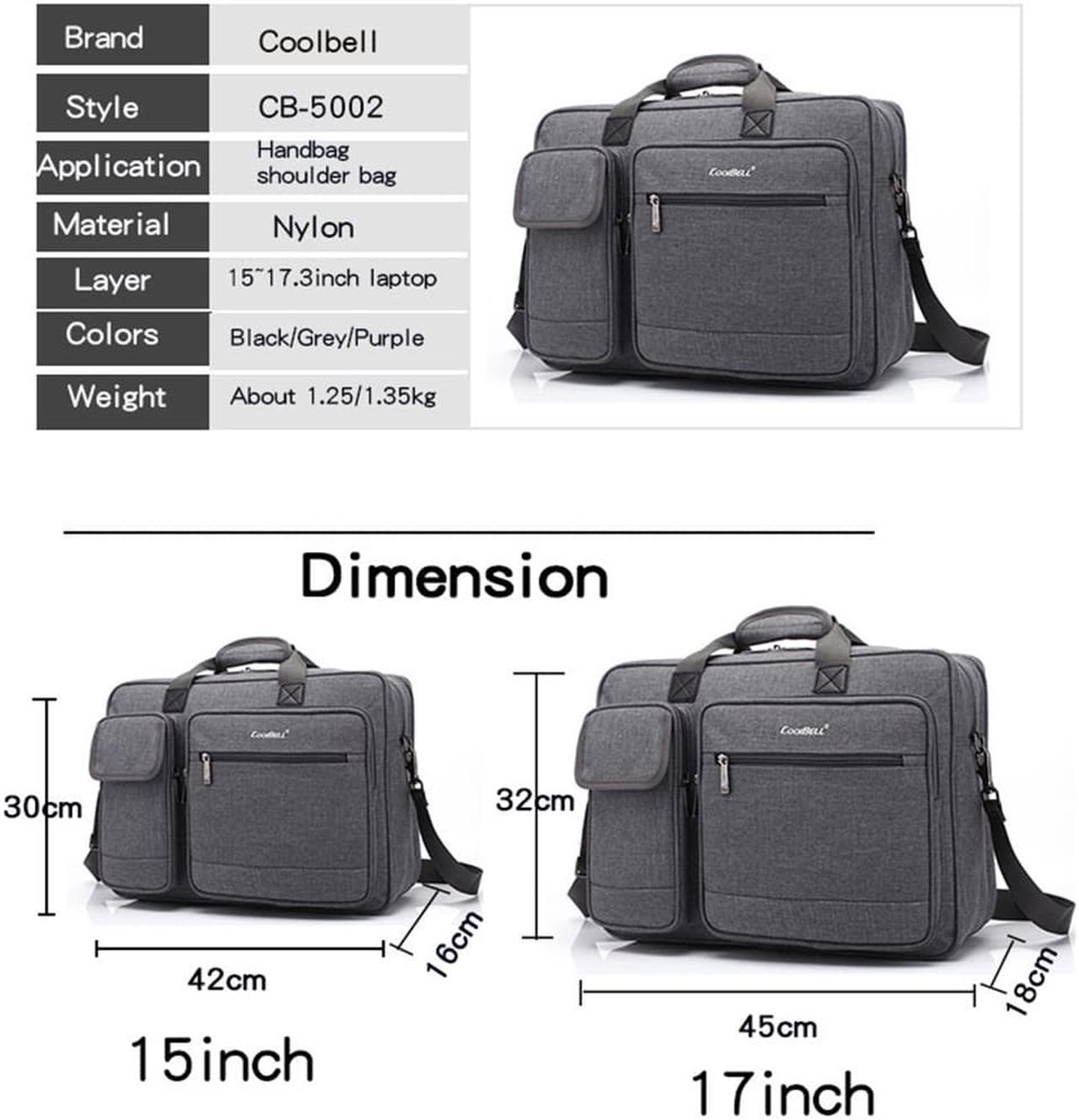 Alt view image 3 of 7 - LUOM  Laptop Bag 15.6 Inch Laptop Briefcase Laptop Messenger Bag Water Repellent Computer Case Laptop Shoulder Bag Durable Tablet Sleeve for Business/College/Women/Men Fits 15.6 Inch Laptop-Black