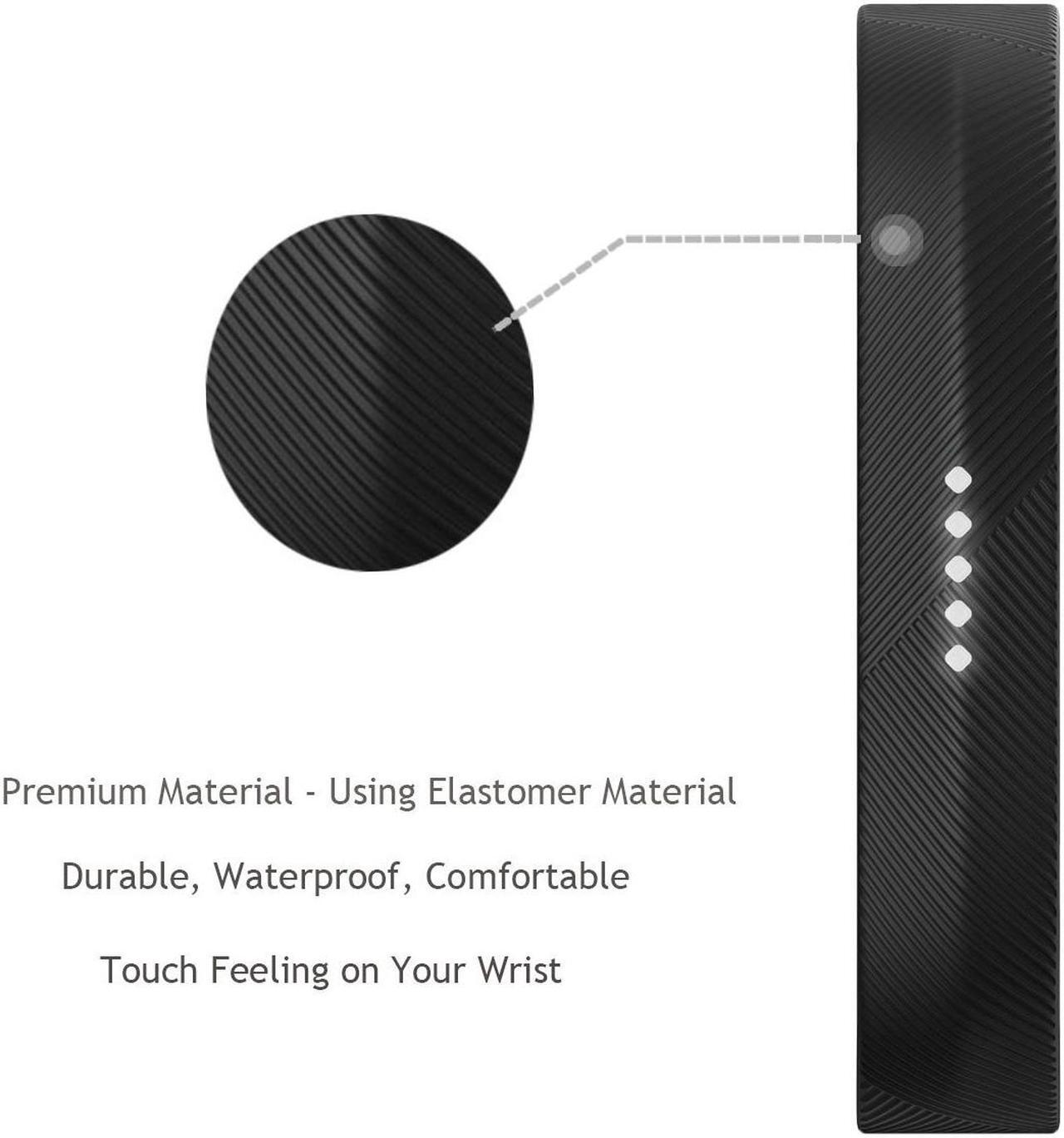 Alt view image 6 of 7 - Moretek Flex 2 Accessory Bands for Fitbit Flex 2 / Fitbit flex2, With Chrome Claspor Soft Silicone Fitness Bracelet Strap ,Wrist Band Adjustable Repalcement