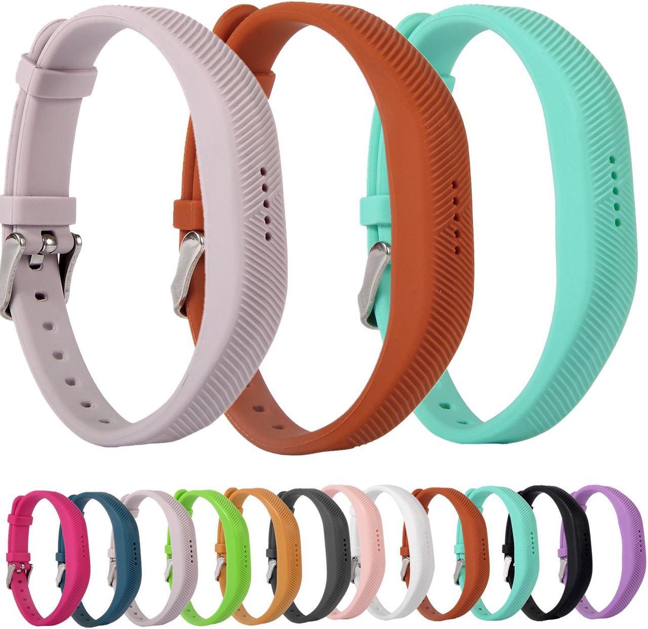 Alt view image 4 of 7 - Moretek Flex 2 Accessory Bands for Fitbit Flex 2 / Fitbit flex2, With Chrome Claspor Soft Silicone Fitness Bracelet Strap ,Wrist Band Adjustable Repalcement