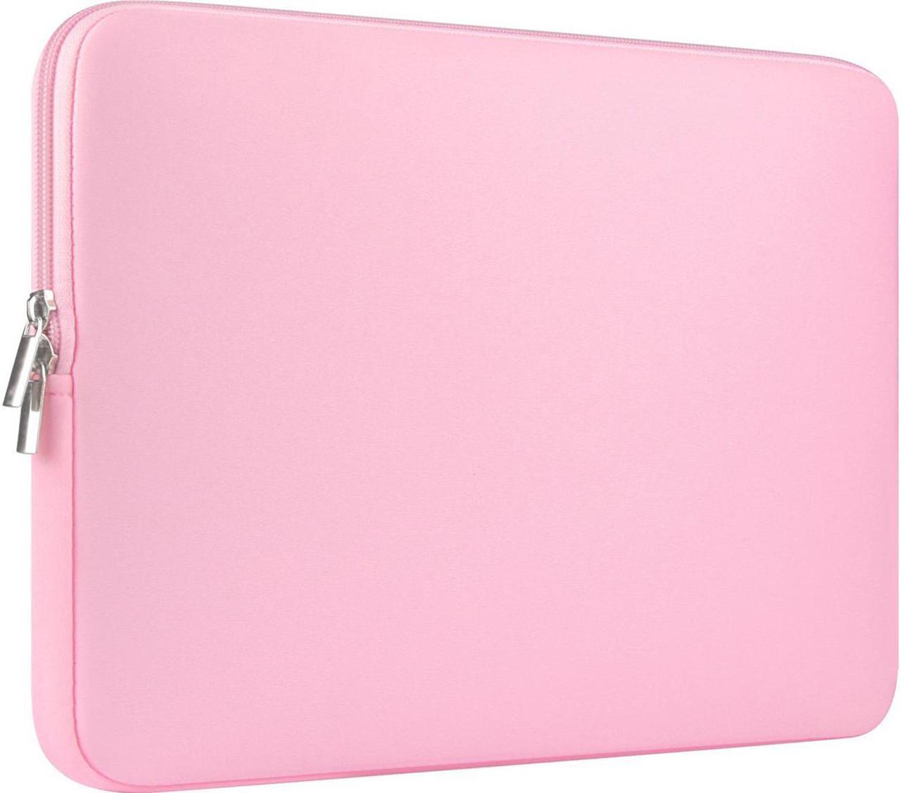 CCPK 15.6" Laptop Sleeve Compatible for 16" MacBook Pro 16 Inch 15" Mac Hp Acer Aspire 5 Samsung Lenovo Surface Book Envy x360 15 In Computer Cover 16in PC Carrying Case 15.6 Inch Bag Neoprene, Pink