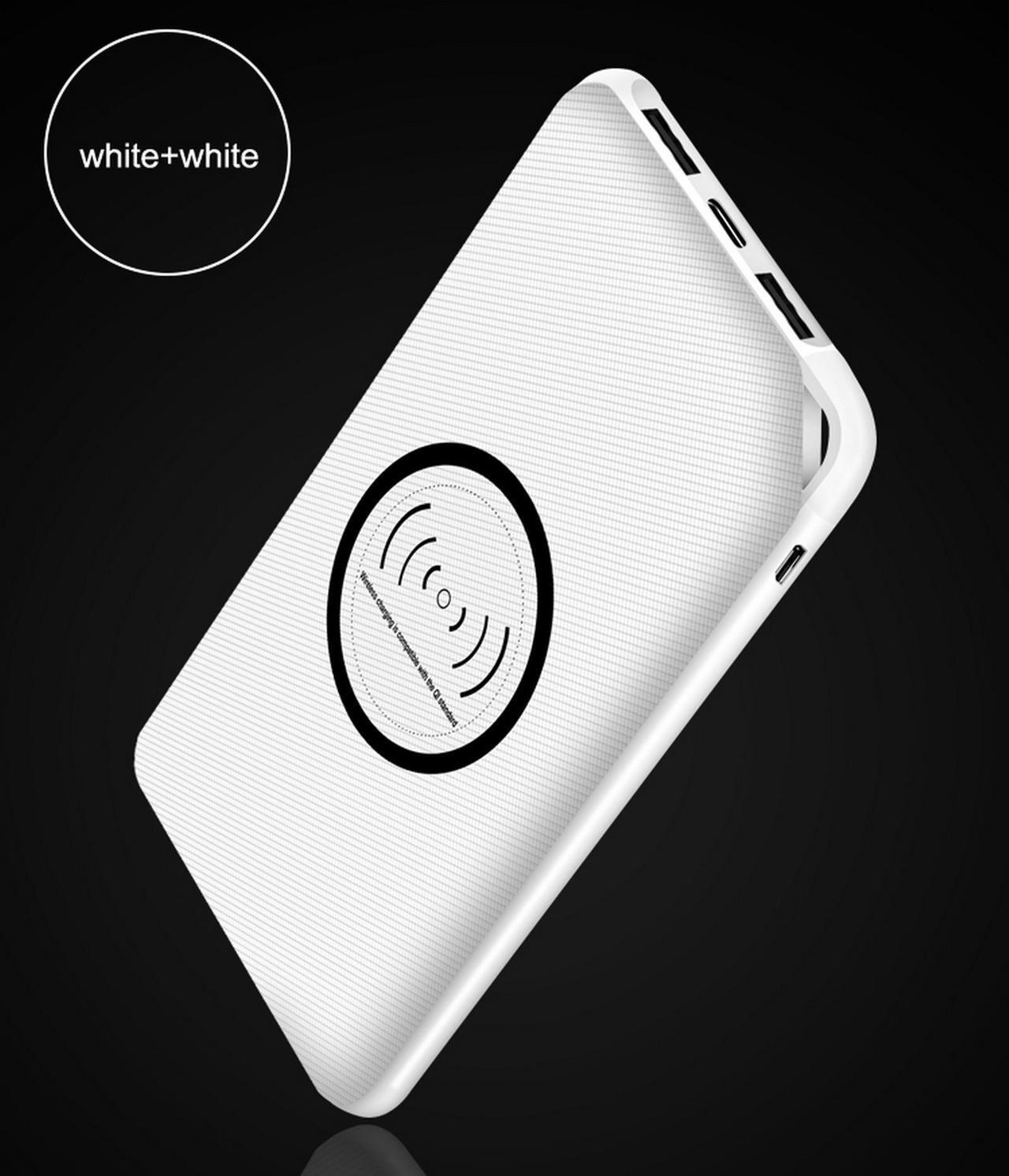Main image of Lian LifeStyle Exceptional Portable Phone Charger w/ Dual USB Output - 8000 mAh Ultra High Capacity Wireless Power Bank, High-Speed Charging for iPhone, iPad, Samsung & Other Cell Phones (White)