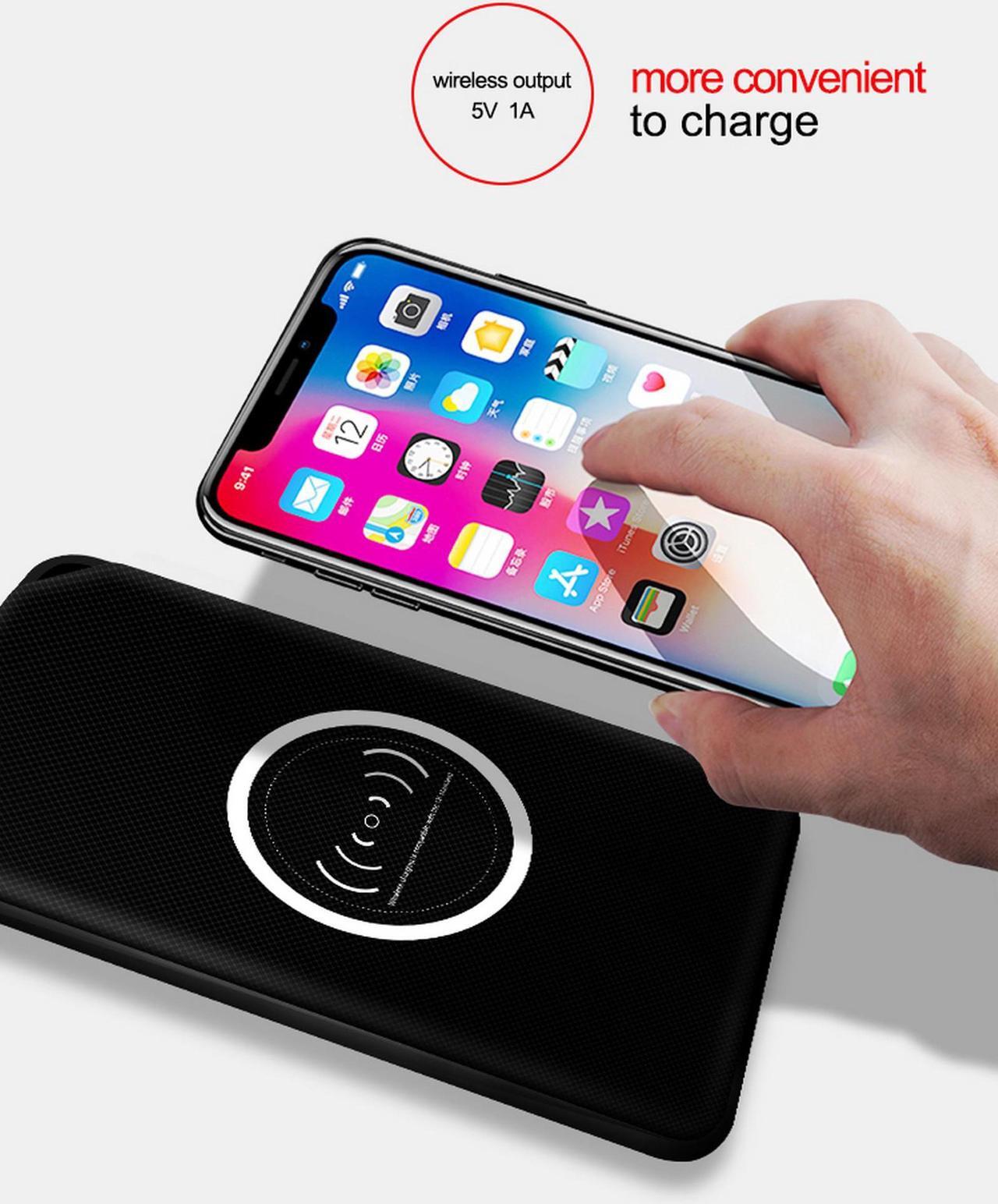 Alt view image 2 of 2 - Lian LifeStyle Exceptional Portable Phone Charger w/ Dual USB Output - 8000 mAh Ultra High Capacity Wireless Power Bank, High-Speed Charging for iPhone, iPad, Samsung & Other Cell Phones (White)