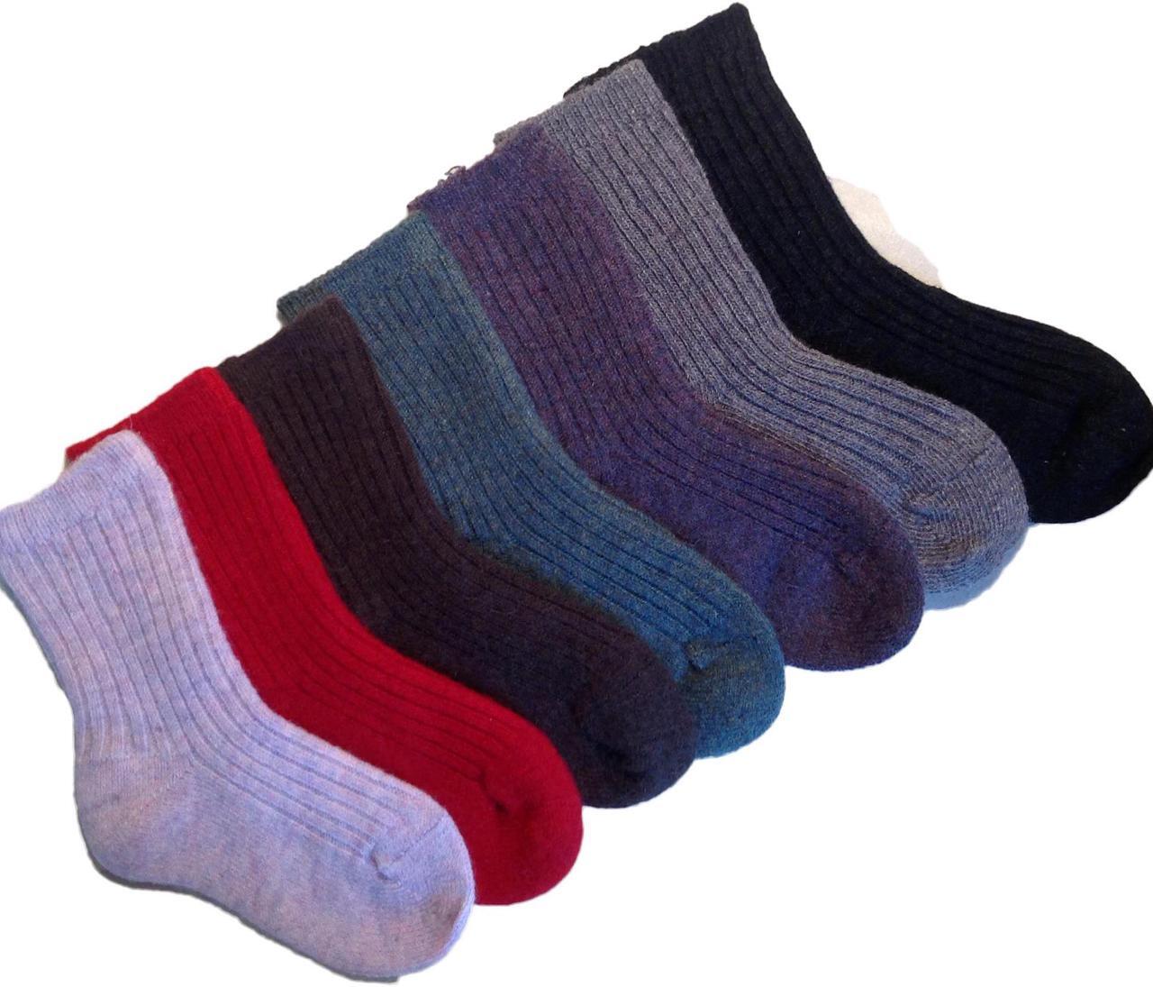 Alt view image 2 of 3 - Lian LifeStyle Children 3 Pairs Fantastic Wool Crew Socks Super Comfortable, Soft, Adorable and Durable Size 6-9 6M-2Y Random Boy Color