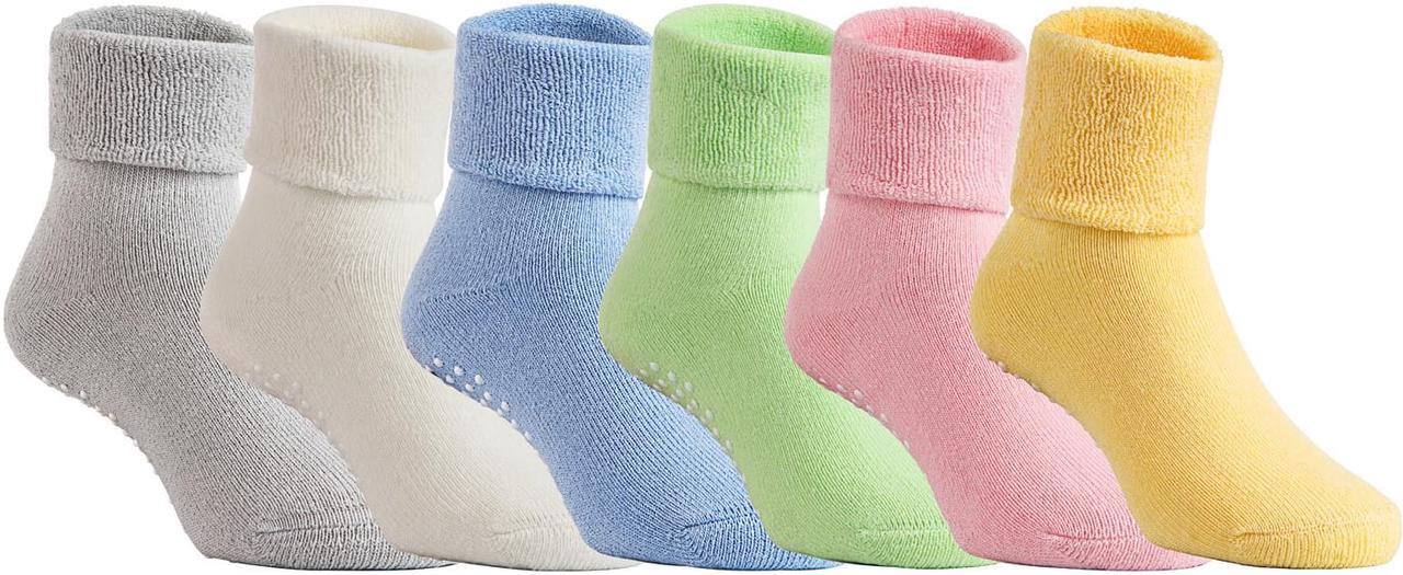 Main image of Lian LifeStyle Super Cute Unisex Children 6 Pairs Cotton Crew Socks Comfortable, Fancy, and Healthy ZM01 Size (1Y-3Y) Multi Color