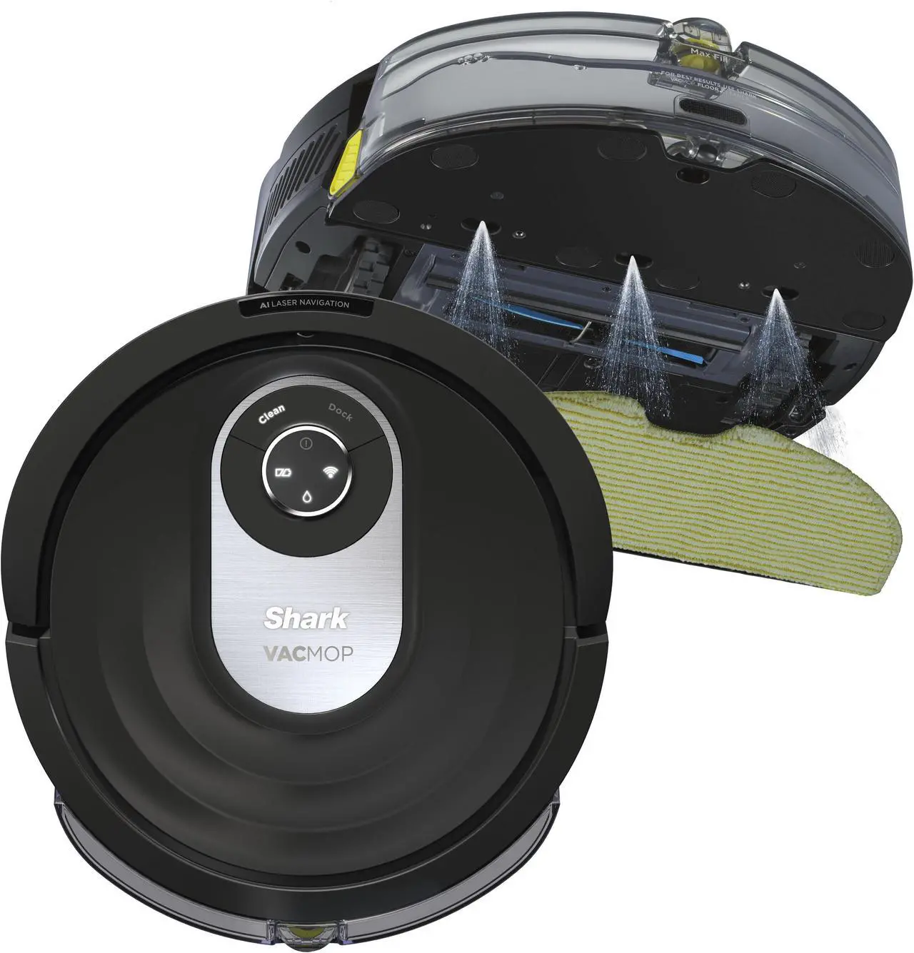 Alt view image 6 of 10 - Shark AV2001WD AI VACMOP 2-in-1 Robot Vacuum