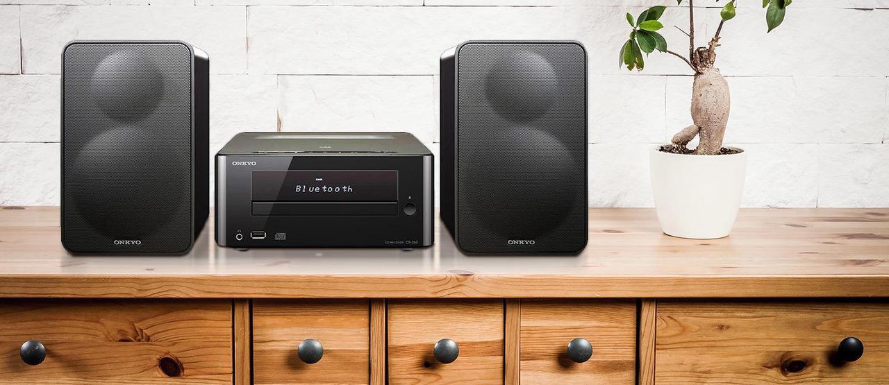 Alt view image 5 of 5 - Onkyo CS-265(B) Colibrino CD Hi-Fi Mini System with Bluetooth (Black)