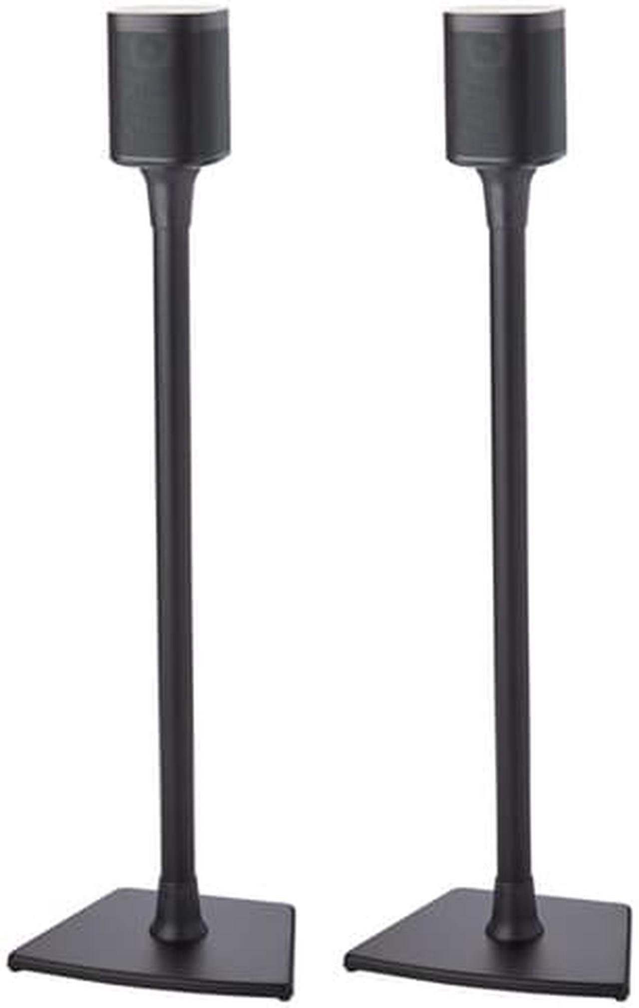 SANUS WSS22-B1 Sonos One/PLAY:1 & PLAY:3 Wireless Speaker Stands Black Pair