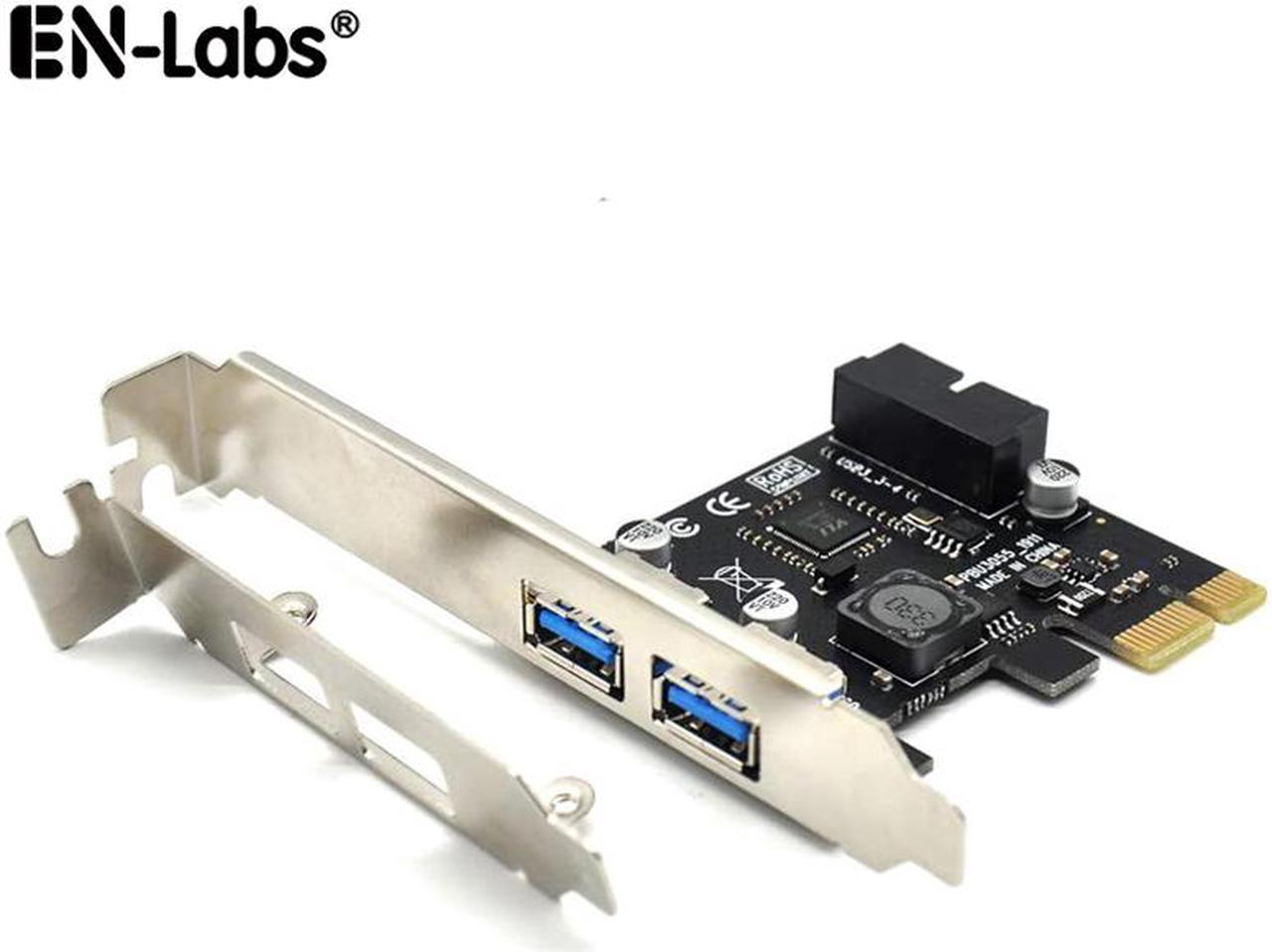 USB 3.0 PCI Express(PCIe) Expansion Card, PCI-e X1 to 4 Ports USB 3.0(2 USB Type-A+USB Internal 20Pin) Controller Card-Build in Self-Powered Technology-No Need Additional Power Supply