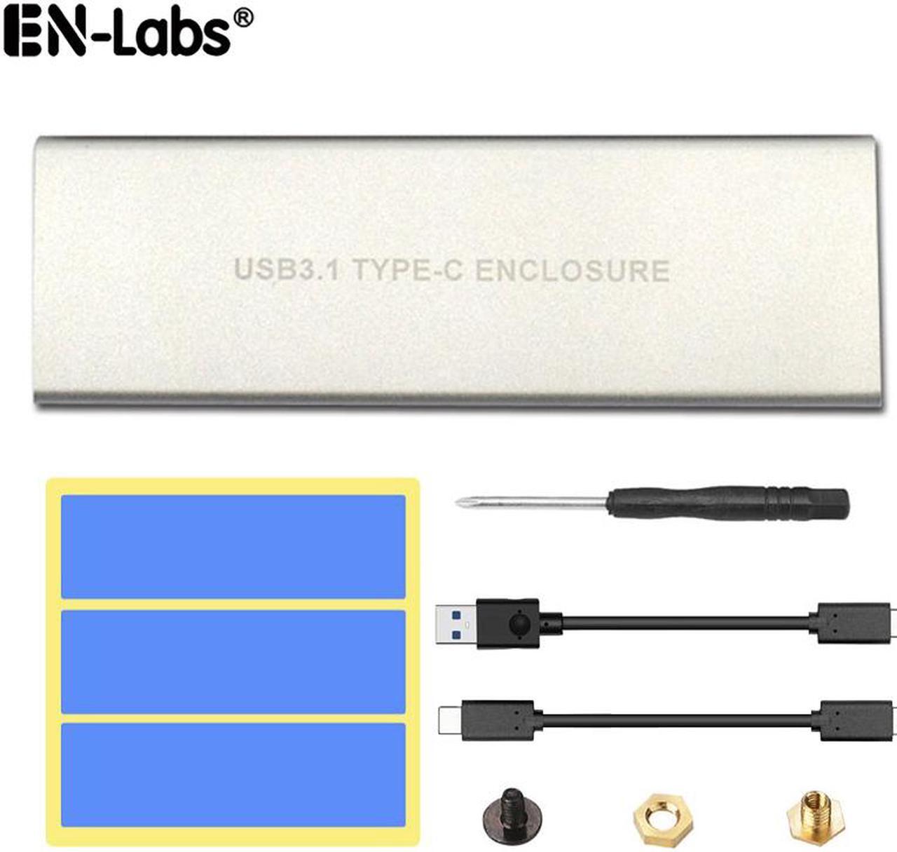 Main image of NVMe to USB Hard Drive Enclosure, USB 3.1 USB C to M.2 SSD NVMe PCIe Converter Adapter Type C Gen 2 10Gbps to M-Key HDD w/ Aluminum Case & Thermal Pad for 2280/2260/2242/2230